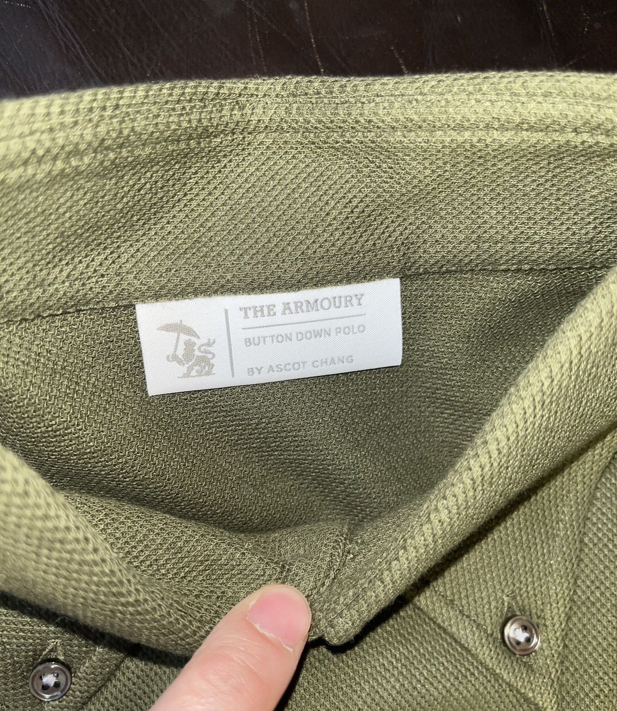 The Armoury The Armoury x Ascot Chang Olive Green LS Polo Collar Shirt Size US S / EU 44-46 / 1 - 4 Thumbnail