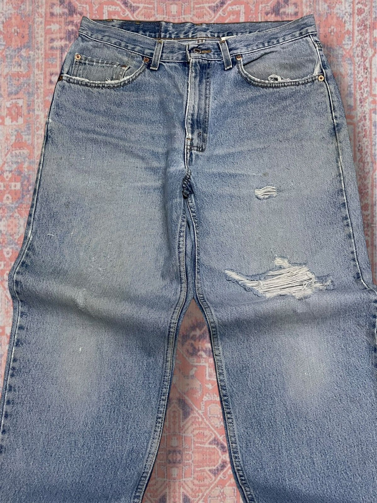 Levi's Vintage Clothing Vintage 1990s Designer Levis Strauss & Co 550 Distressed Size US 32 / EU 48 - 4 Thumbnail