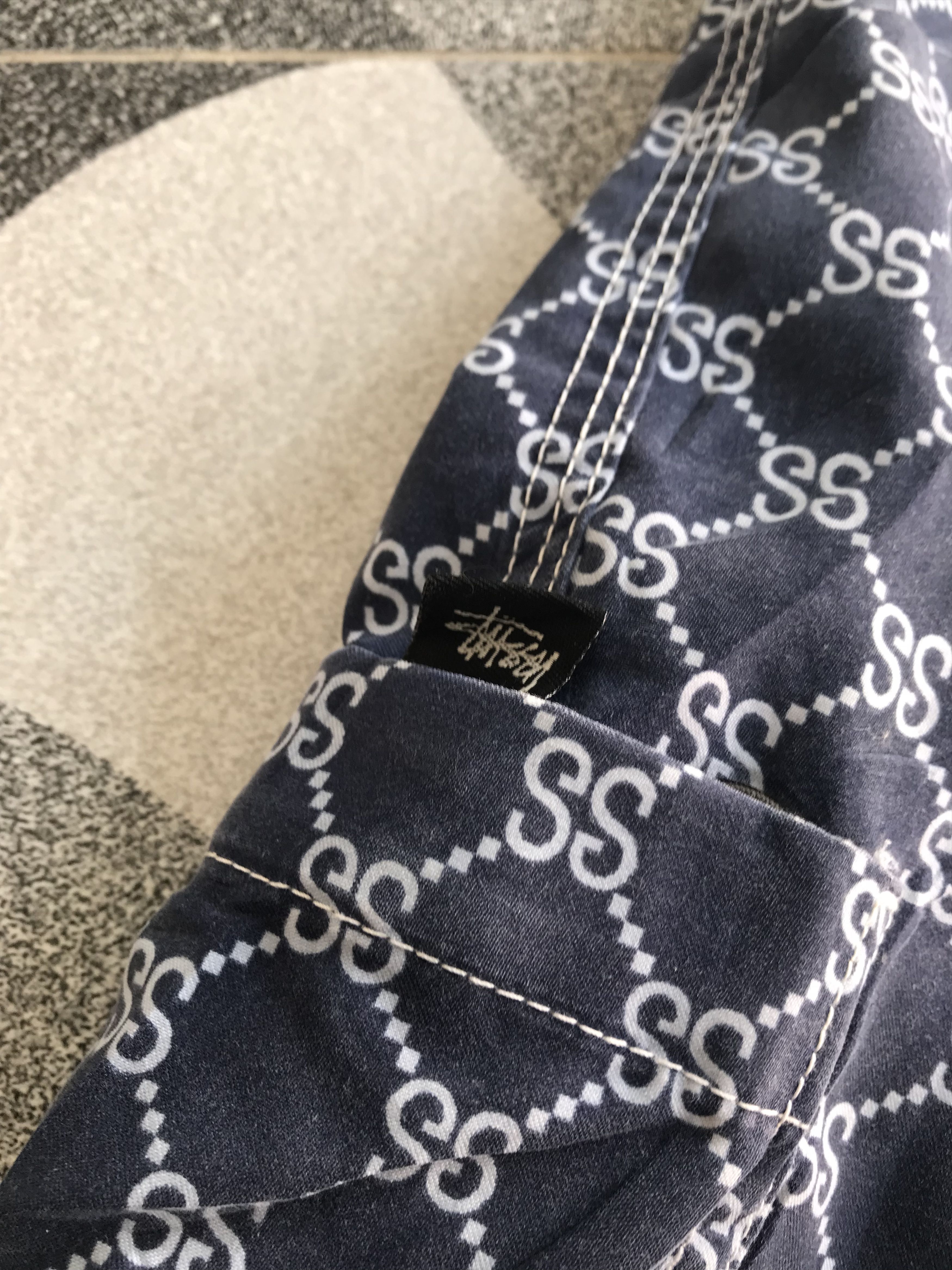 Stussy Vintage Stussy Monogram Shorts Size US 30 / EU 46 - 3 Thumbnail