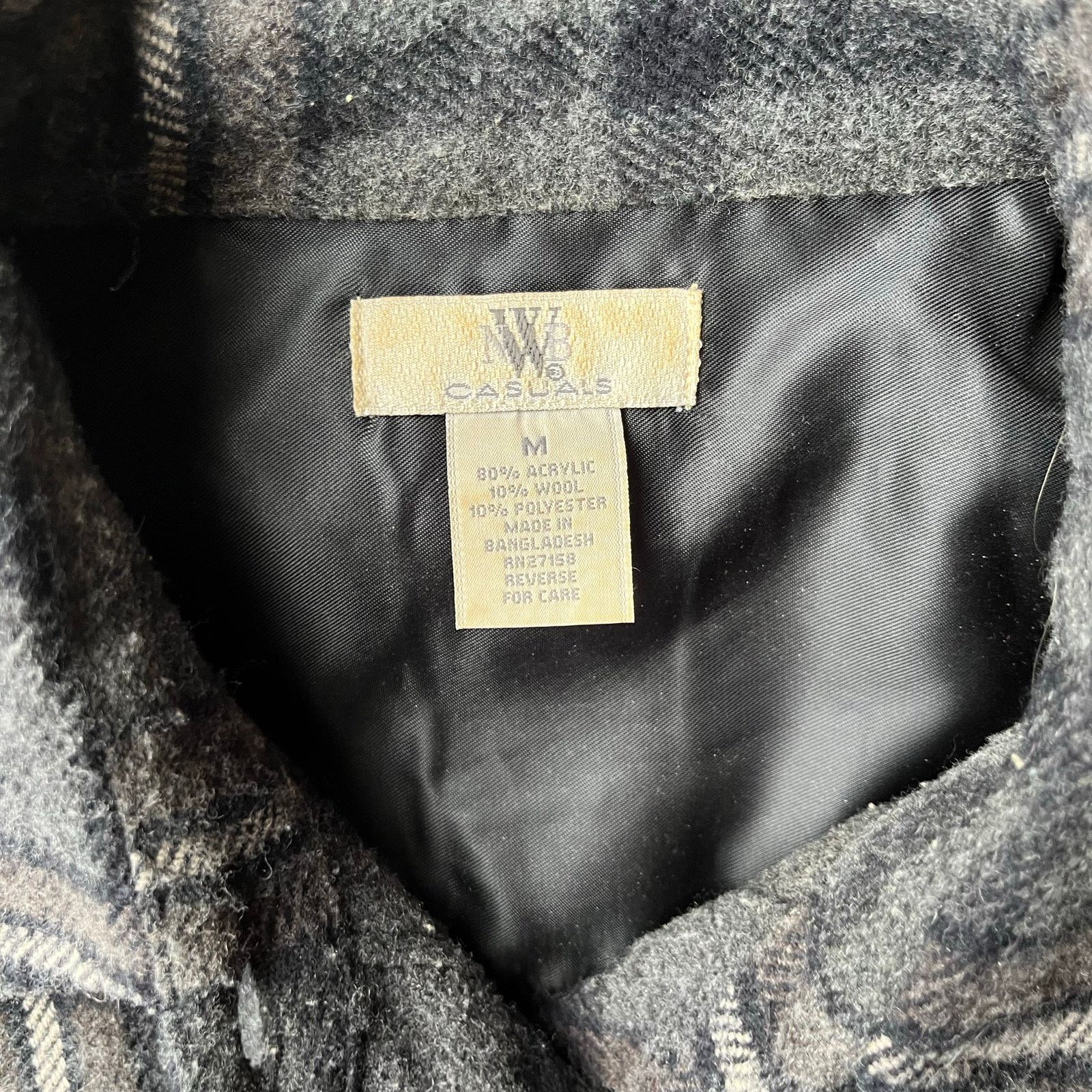 Vintage VINTAGE WOOL ACRYLIC BOARD SHIRT FLANNEL MEDIUM GRAY Size US M / EU 48-50 / 2 - 3 Thumbnail