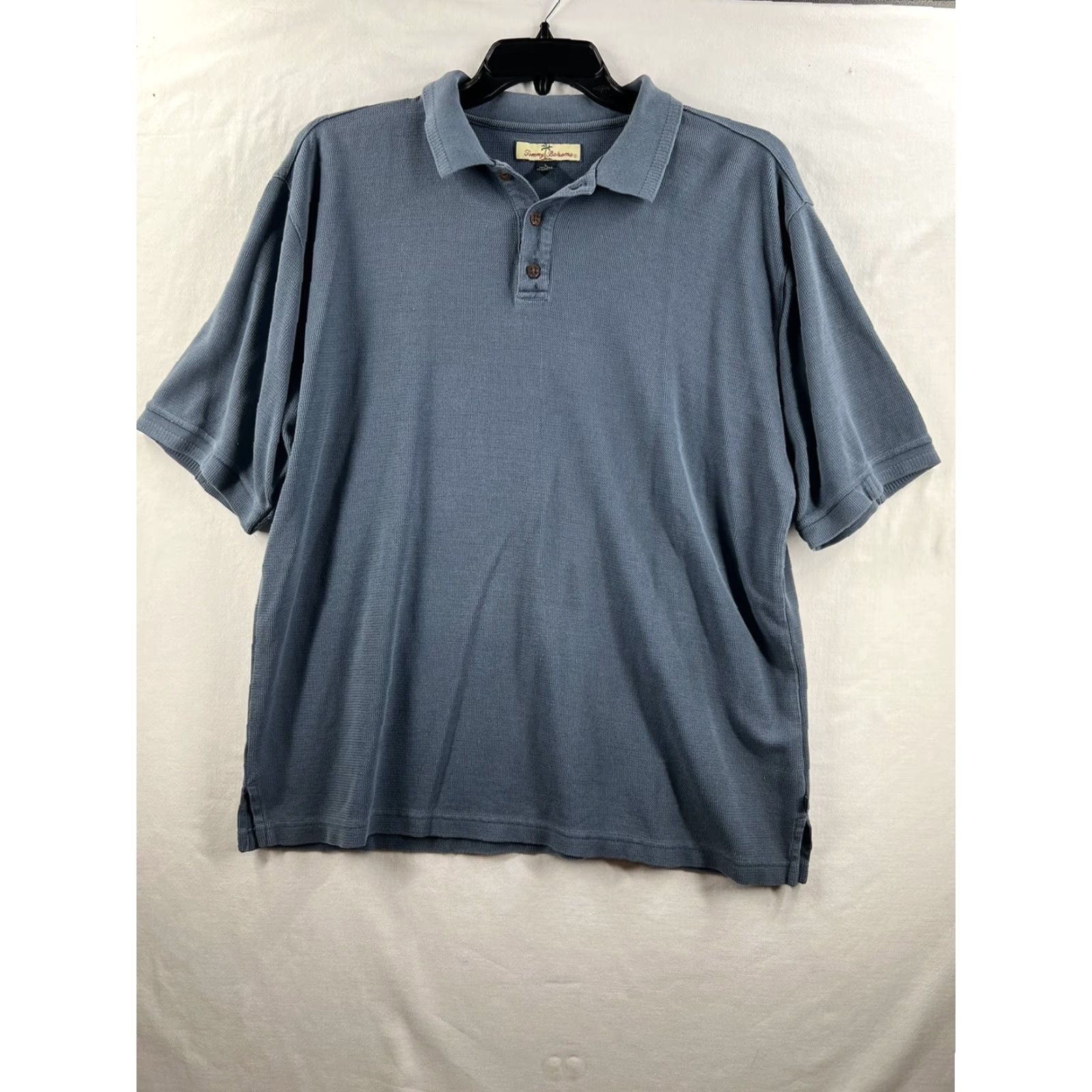 Tommy Bahama Tommy Bahama Polo Shirt Adult Mens L Blue Marlin Casual Cotton Rugby Polo Size US L / EU 52-54 / 3 - 2 Thumbnail