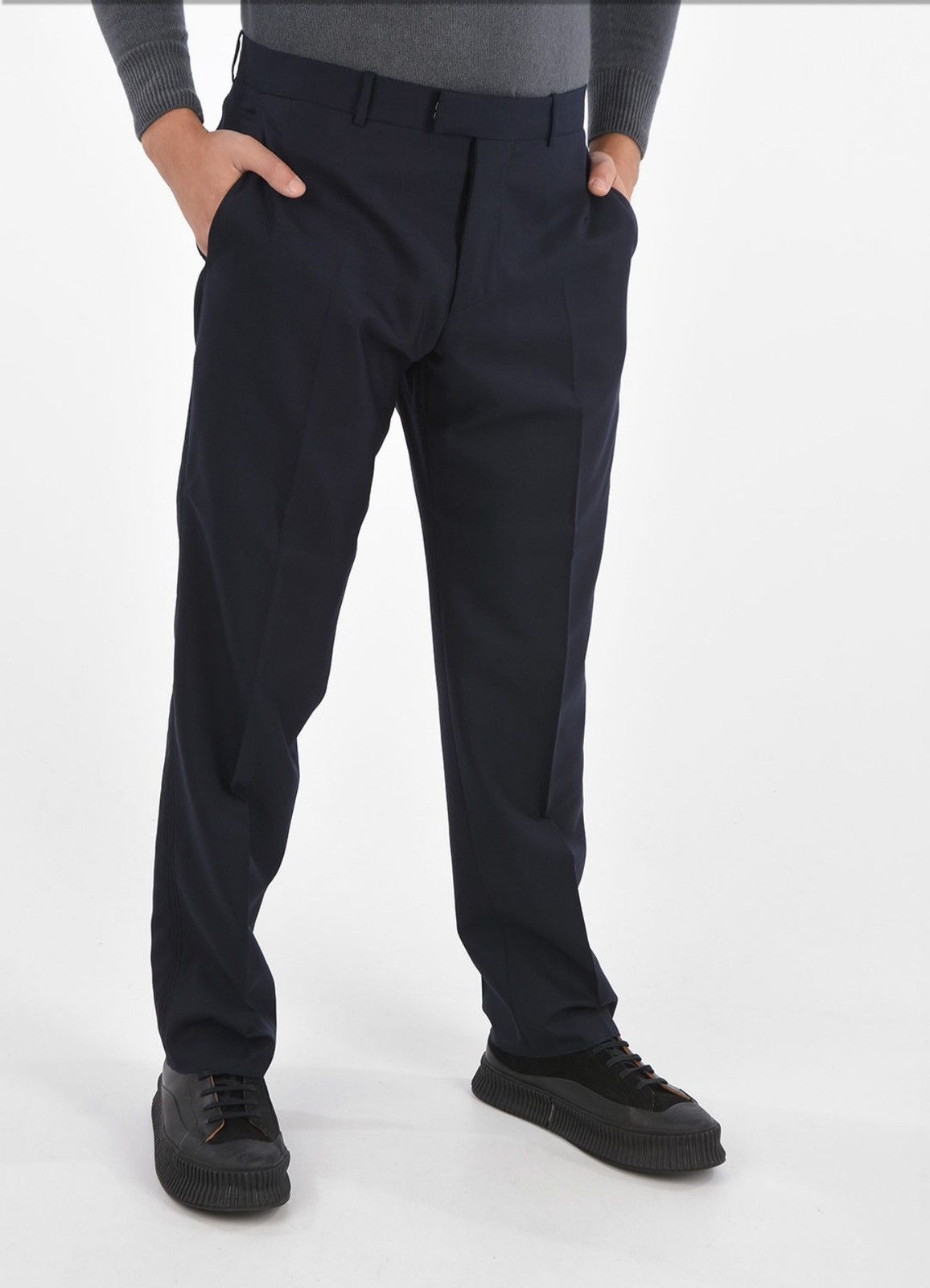 OAMC Navy Lithium Virgin Wool Pants Size US 32 / EU 48 - 2 Thumbnail
