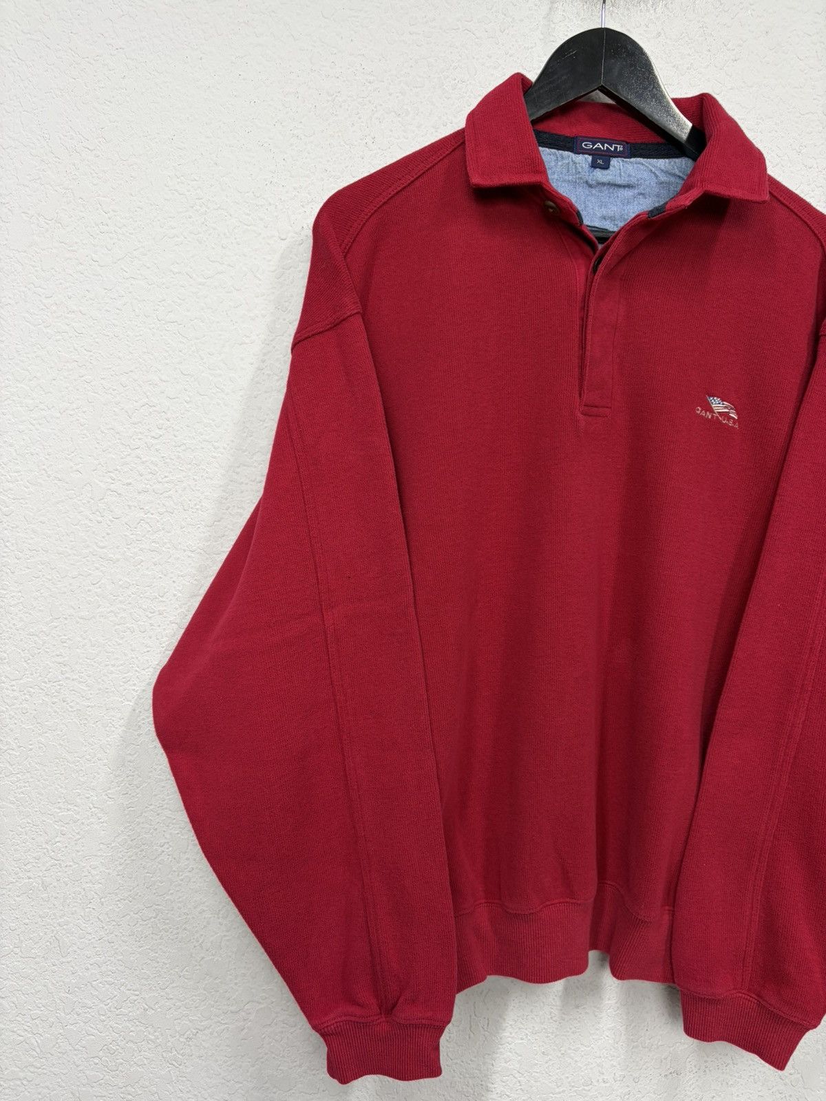 Gant Vintage GANT USA Rugby Sweatshirt 90s Heavy Cotton Pullover Size US XL / EU 56 / 4 - 5 Thumbnail