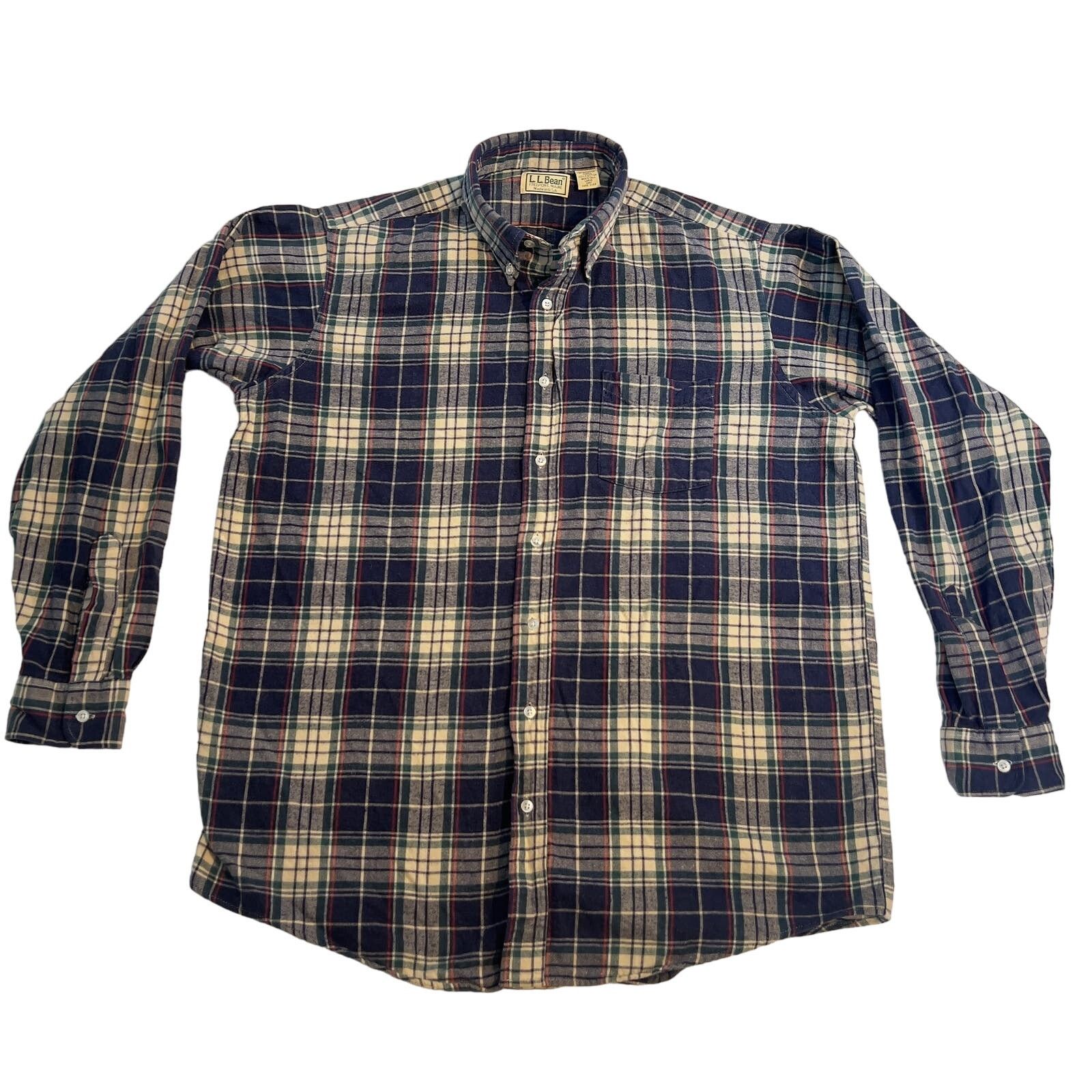 L.L. Bean L.L. Bean Flannel Button Down Shirt Men Large TALL Made USA Size US L / EU 52-54 / 3 - 1 Thumbnail