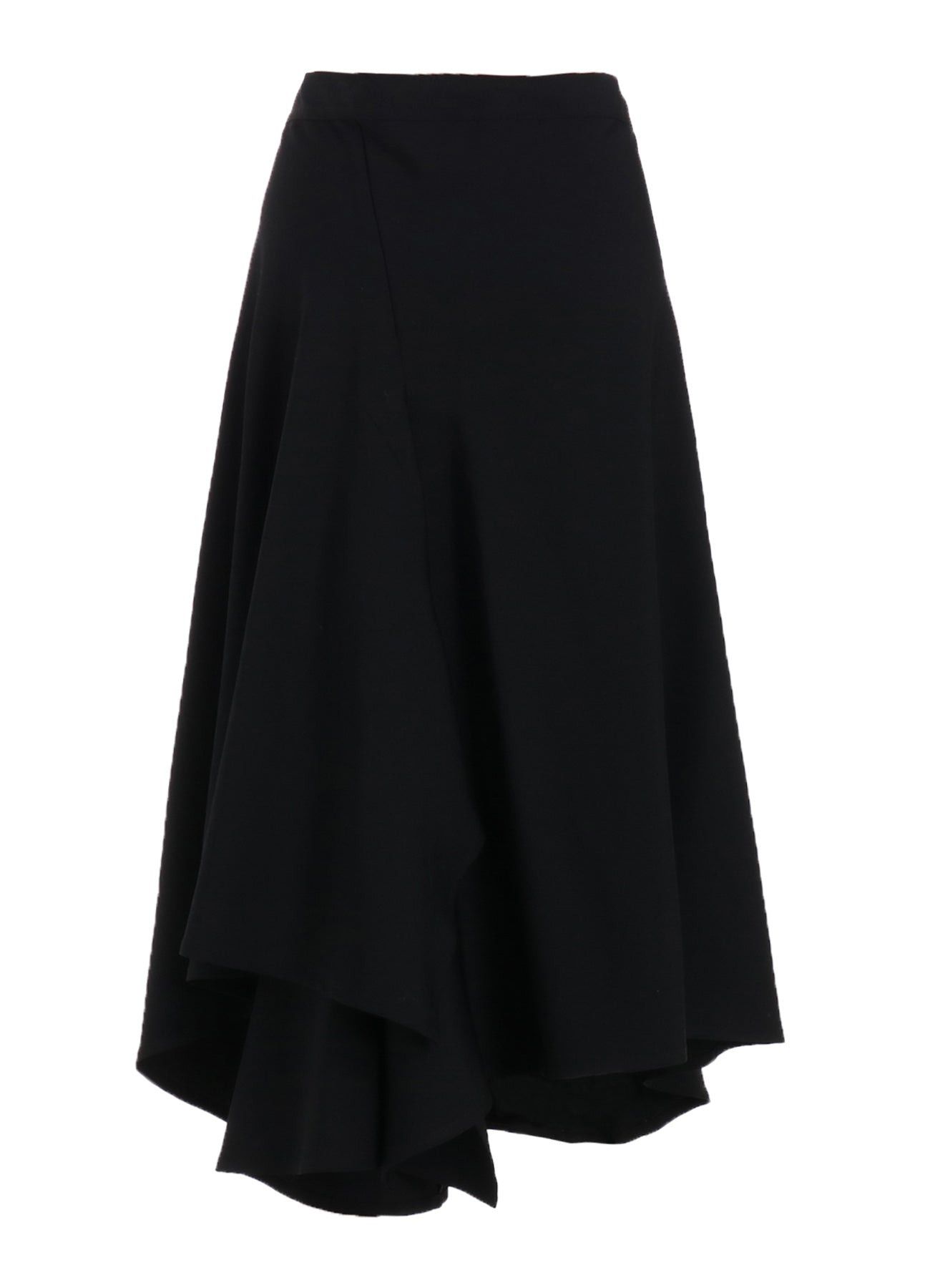 Yohji Yamamoto Yohji Yamamoto - W/Gabardine Asymmetrical R GATHERED SKIRT Size 32" / US 10 / IT 46 - 10 Thumbnail