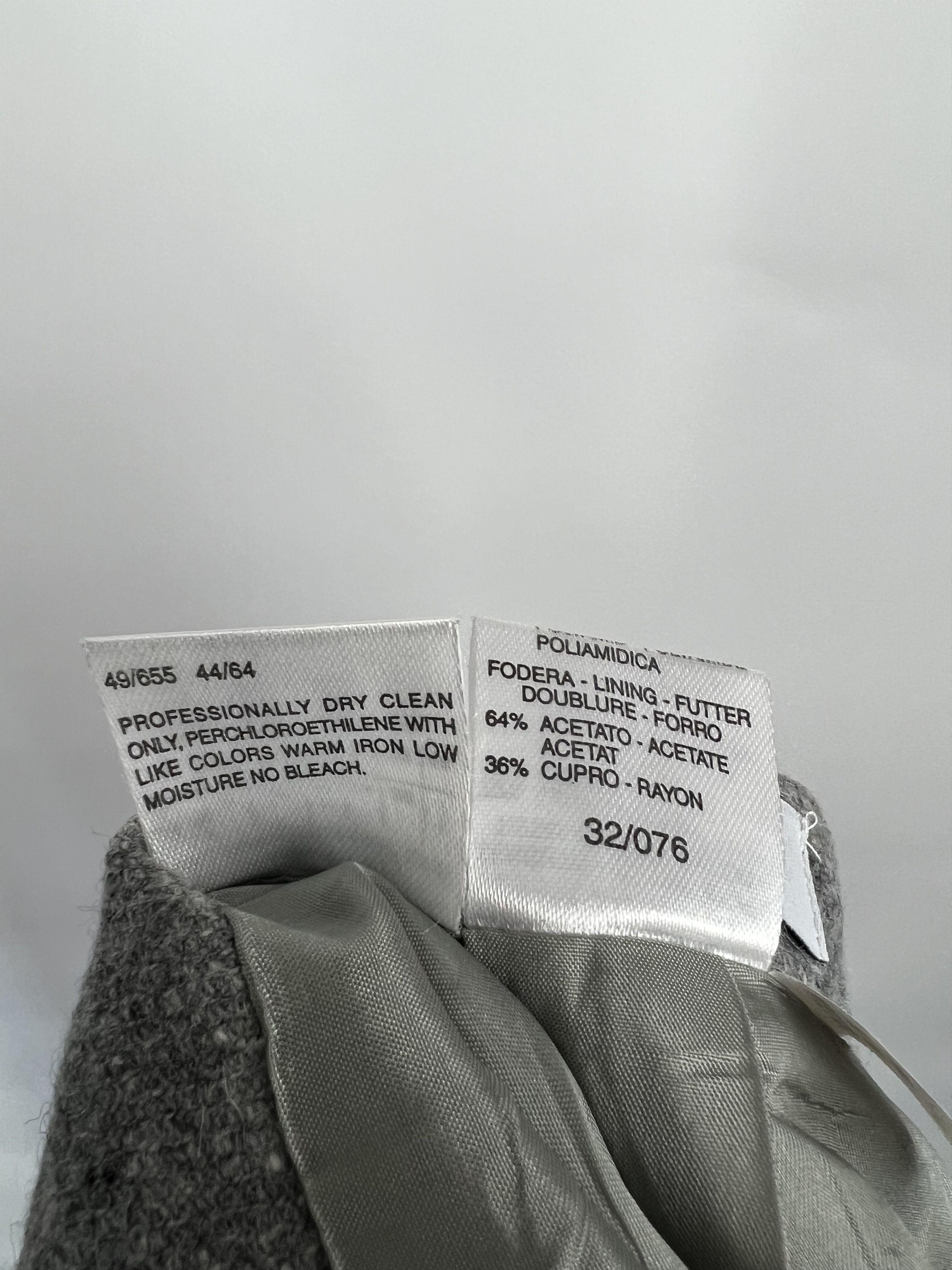Marella Marella Vintage Gray Wool Suit Skirt Size IT44 US10 D38 GB12 Size M / US 6-8 / IT 42-44 - 19 Thumbnail