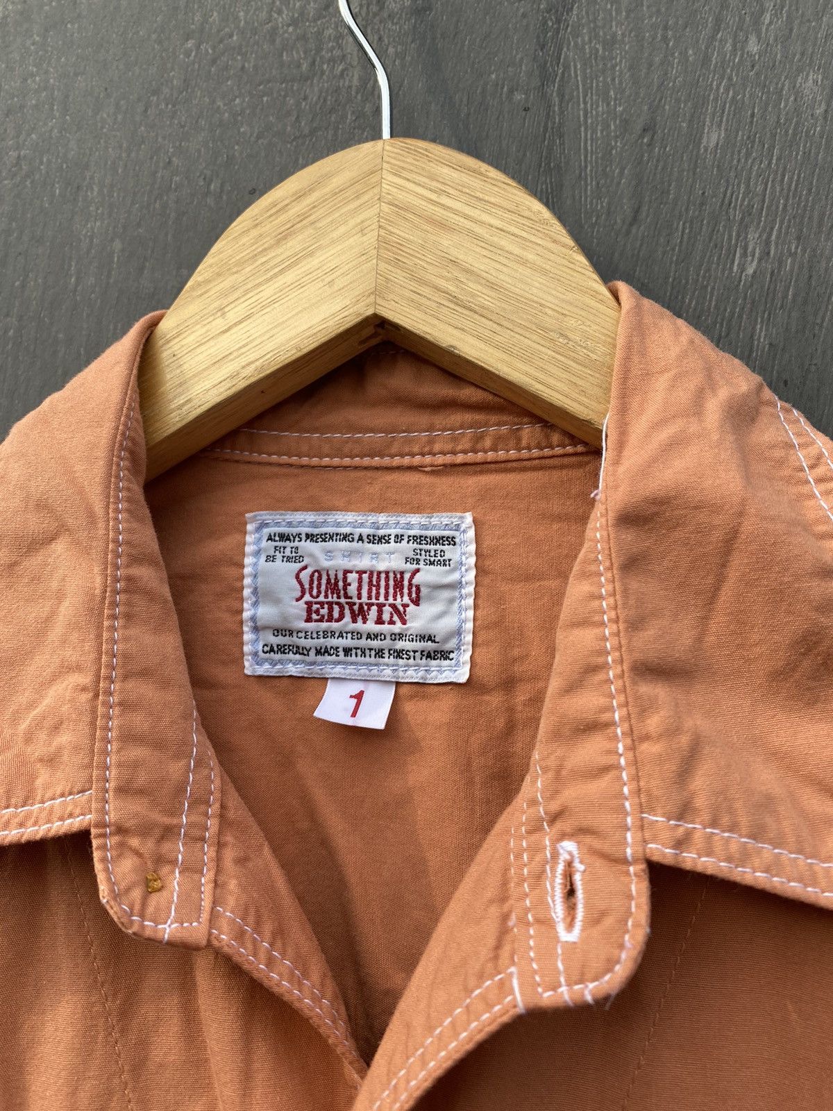 Edwin EDWIN Something Vintage chest pocket shirt size 1 made japan Size US S / EU 44-46 / 1 - 3 Thumbnail