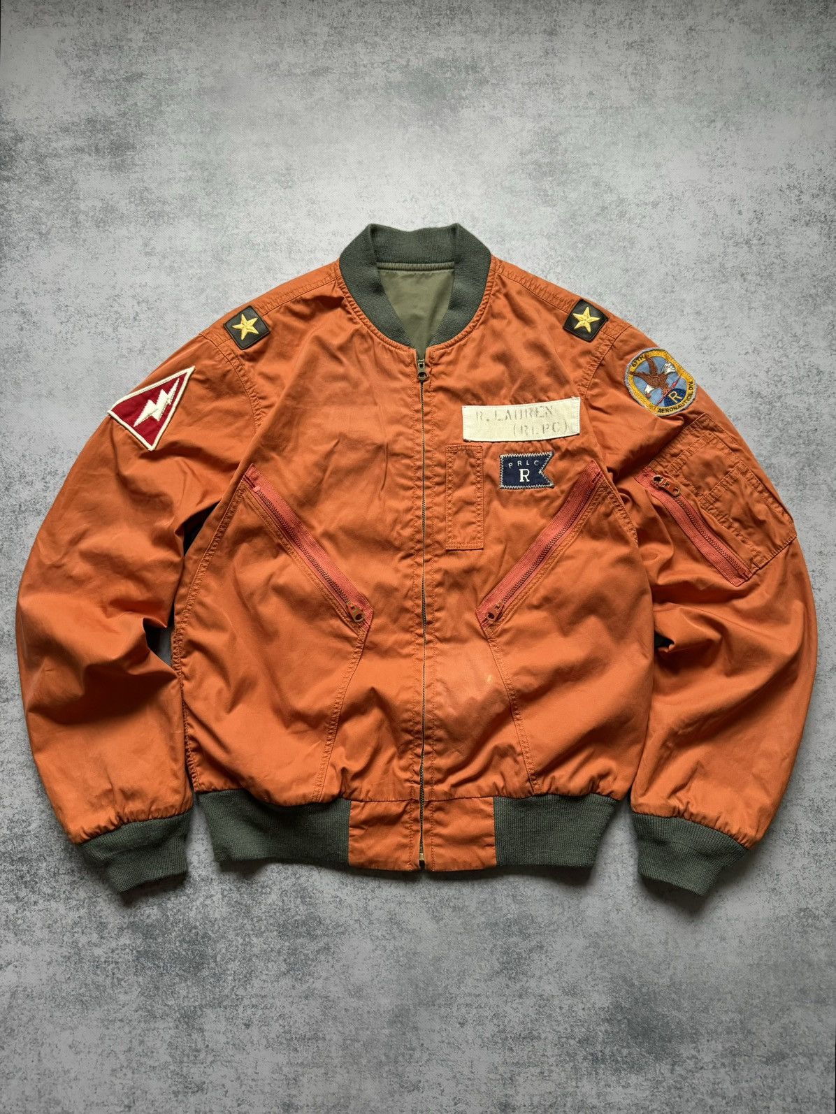 値下げpolo ralph lauren reversible MA-1 Polo Ralph Lauren × Vintage Polo Ralph Lauren Vintage 90s MA