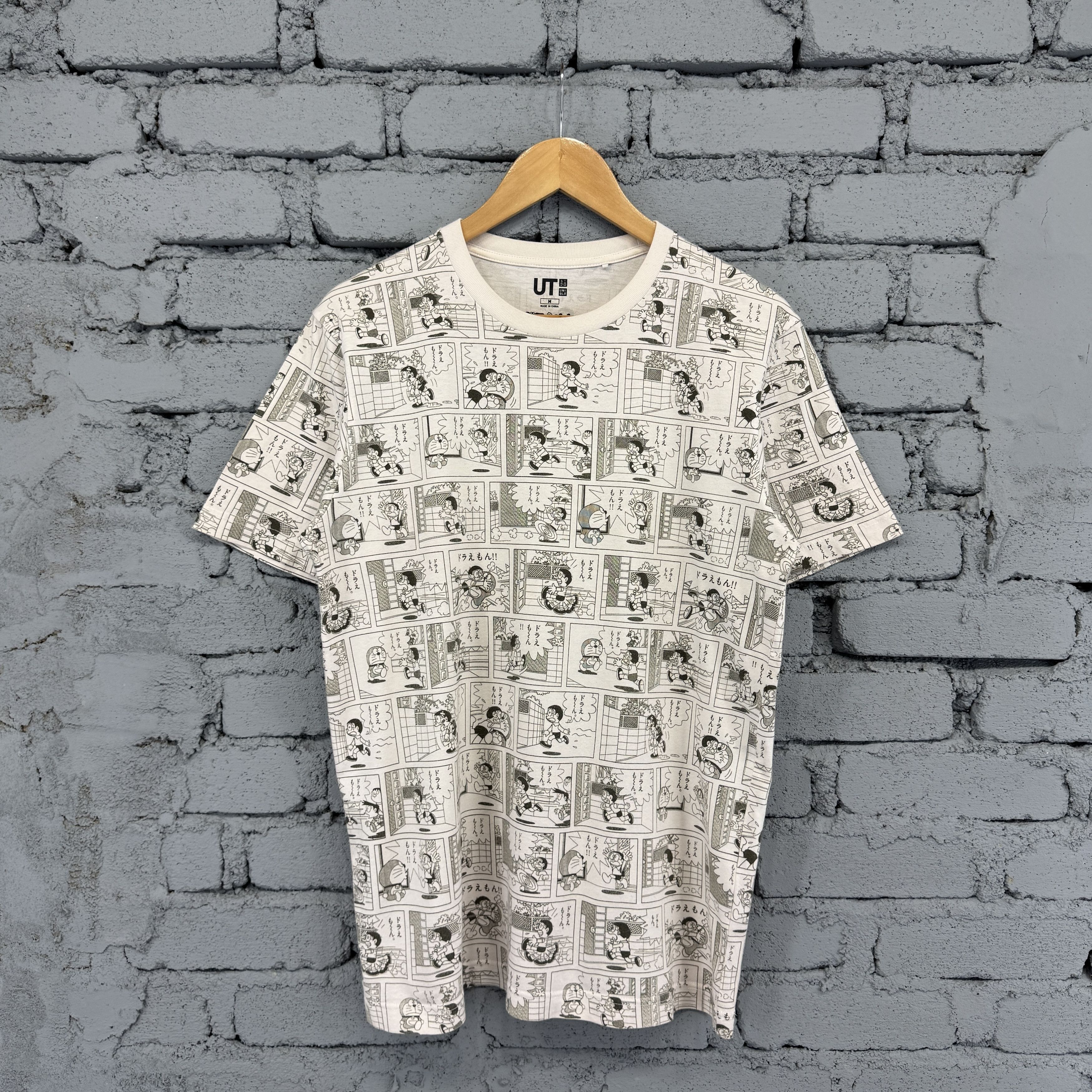 Uniqlo X Japanese Anime Doraemon Overprint Comic Tshirt