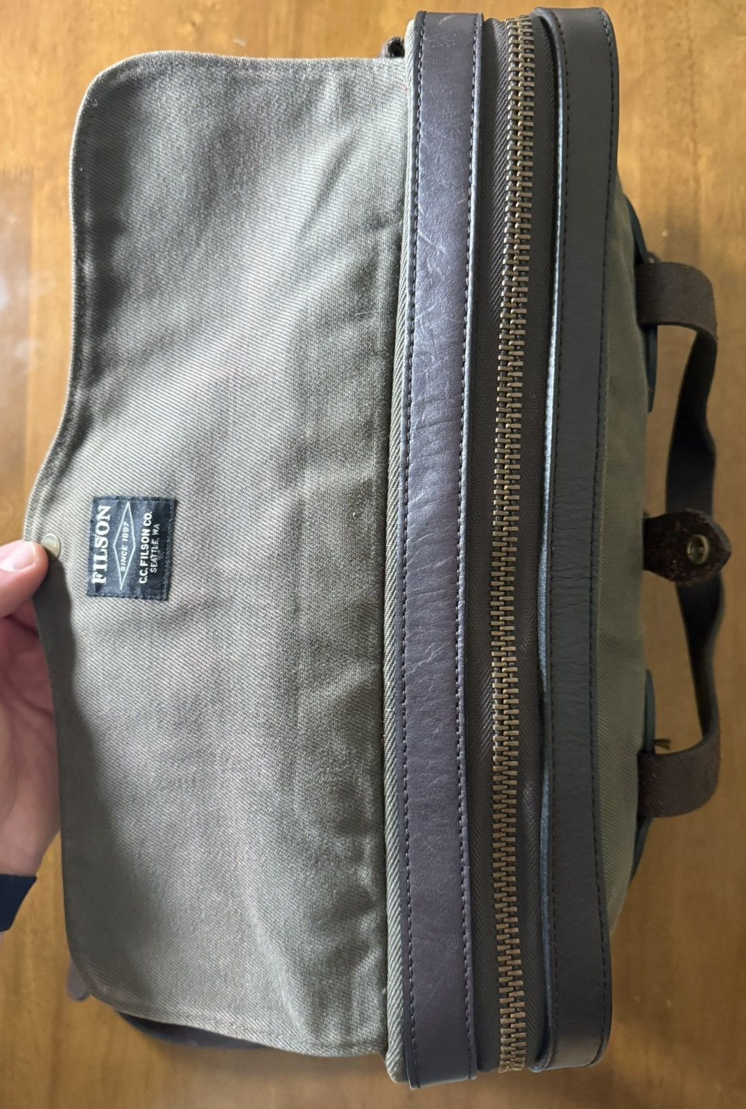 Filson Filson 256 Original Briefcase Otter Green USA Size ONE SIZE - 13 Thumbnail