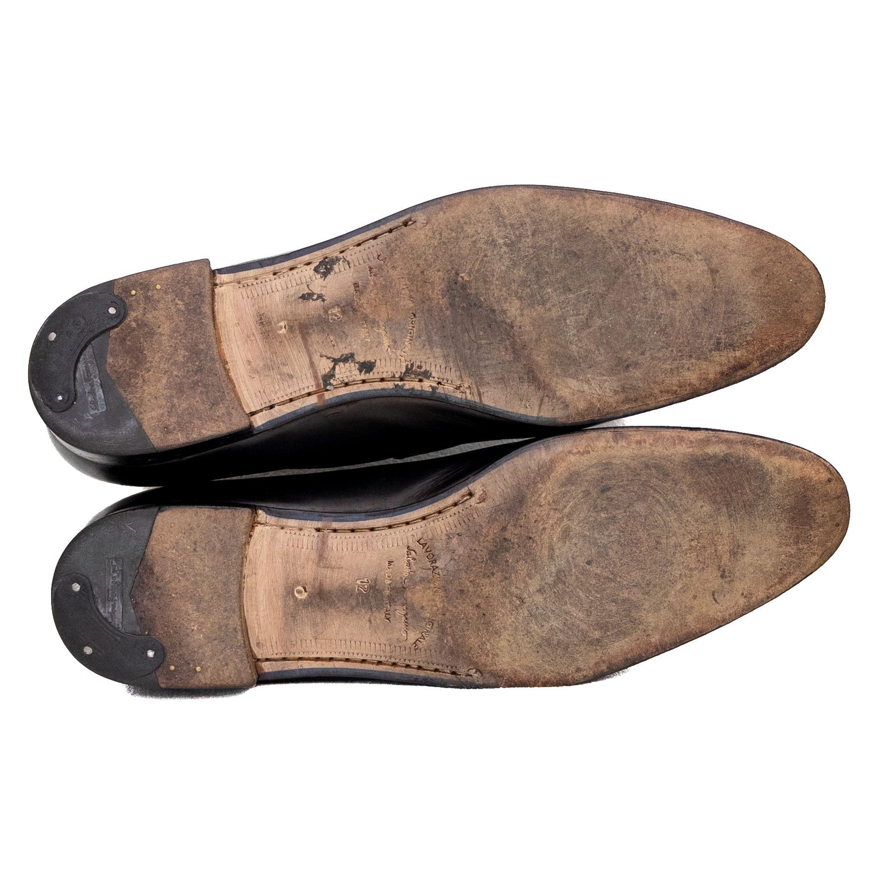 Salvatore Ferragamo Salvatore Ferragamo Stingray Leather Loafers Black US 12 D Size US 12 / EU 45 - 9 Thumbnail