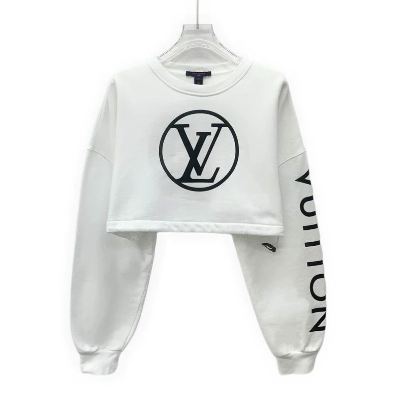 Louis Vuitton 22 short sweatshirts in white logo printed c