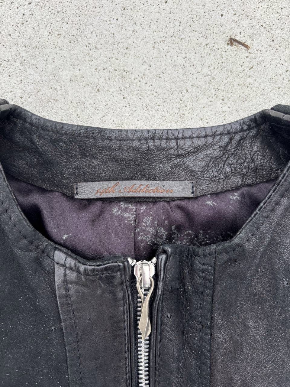 14th Addiction × Japanese Brand 🪾14TH ADDICTION LEATHER JACKET🍁🍂 Size S / US 4 / IT 40 - 3 Thumbnail