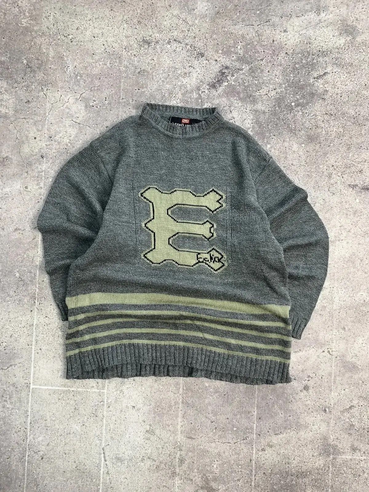 Ecko Unltd. × Vintage Vintage Y2K Ecko UNLTD Sweater If Six Was Nine Style Size US XL / EU 56 / 4 - 2 Thumbnail