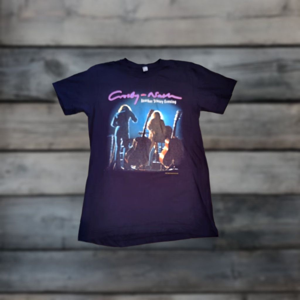 American Apparel VINTAGE Crosby-Nash Band Tour T-Shirt Official 2011 Dark Blue Short Sleeve Mens S Small VGUC Size US S / EU 44-46 / 1 - 1 Thumbnail