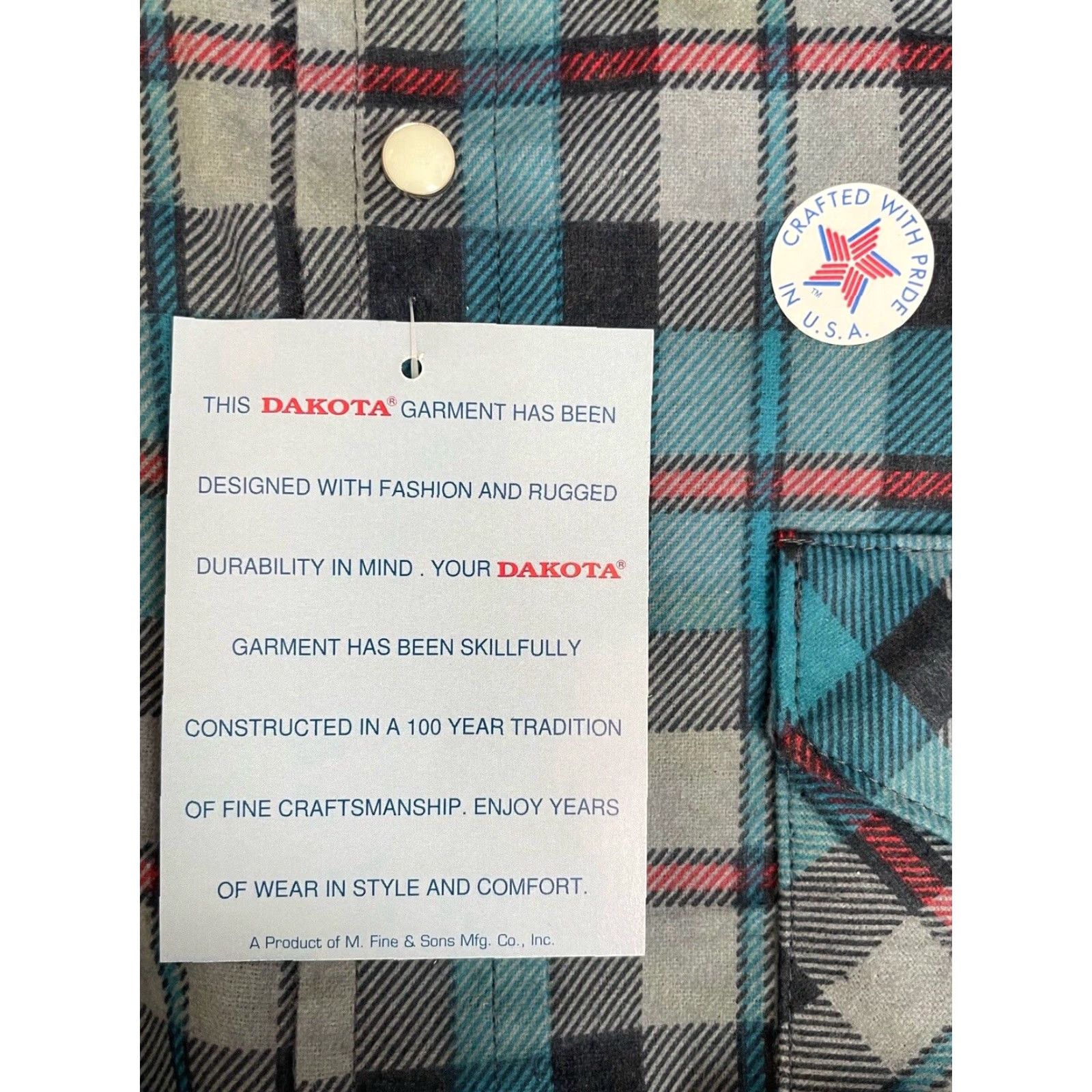 Vintage VINTAGE Five Brother Dakota Plaid Flannel Shirt Mens 2XL NWT USA Made Shirt Mens 2XL Plaid USA Pearlized Snaps Blue Cotton Flannel 80s Western Shirt Size US XXL / EU 58 / 5 - 4 Thumbnail