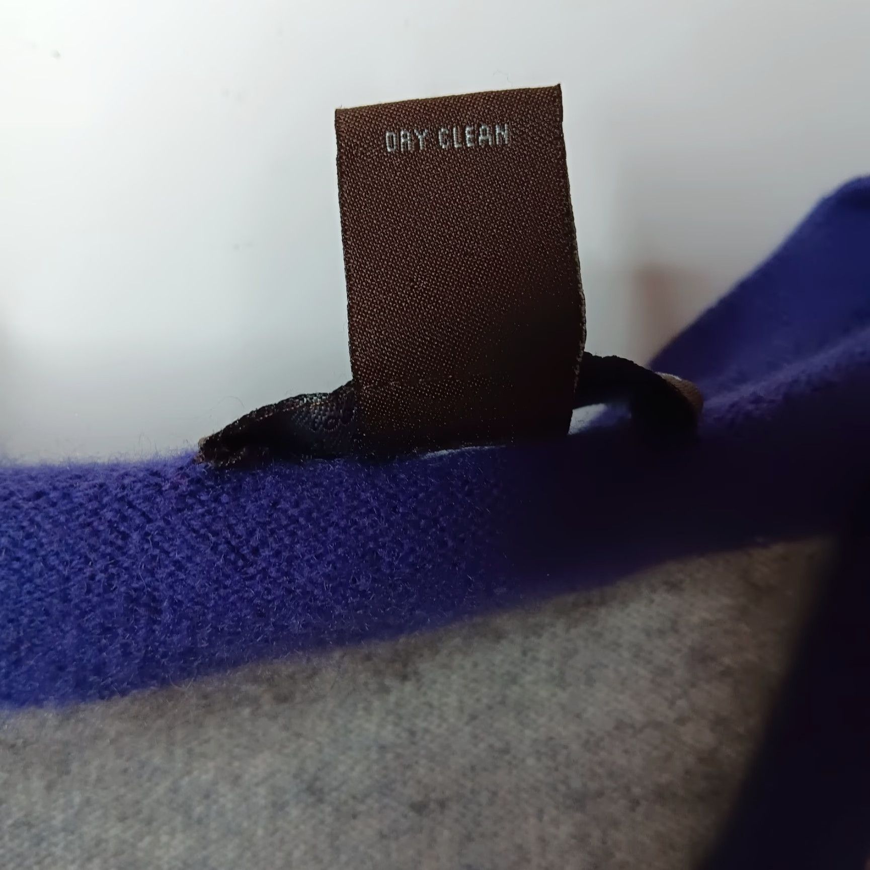 Vintage Fenn Wright Manson Sweater Women M Cashmere V Neck Gray Purple Striped Pullover Size M / US 6-8 / IT 42-44 - 7 Thumbnail