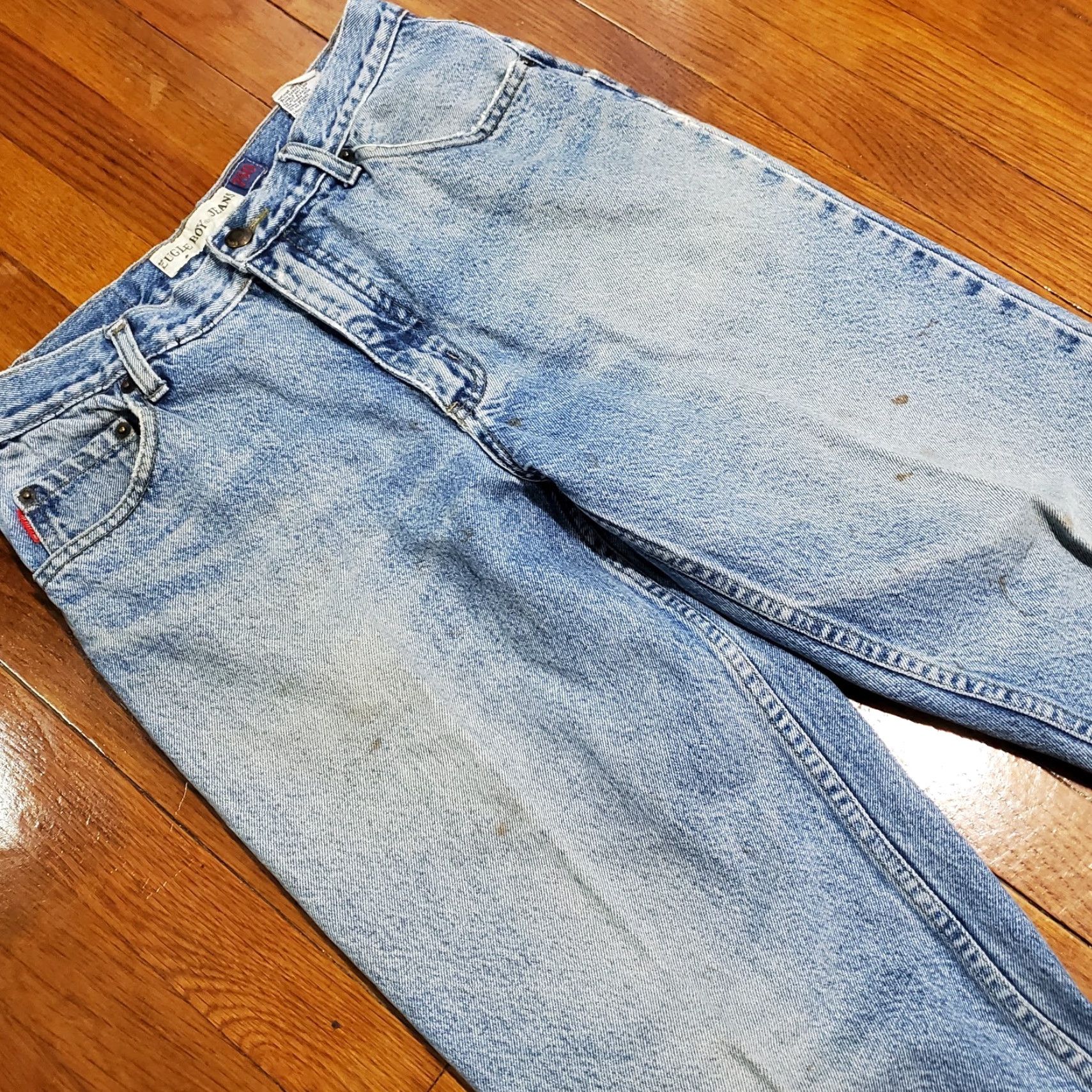 Bugle Boy VTG Bugle Boy Jeans 750 Mens 31x30 Baggy Straight Distressed Skater Grunge Y2K 80s 90s Hip Hop Size US 31 - 6 Thumbnail