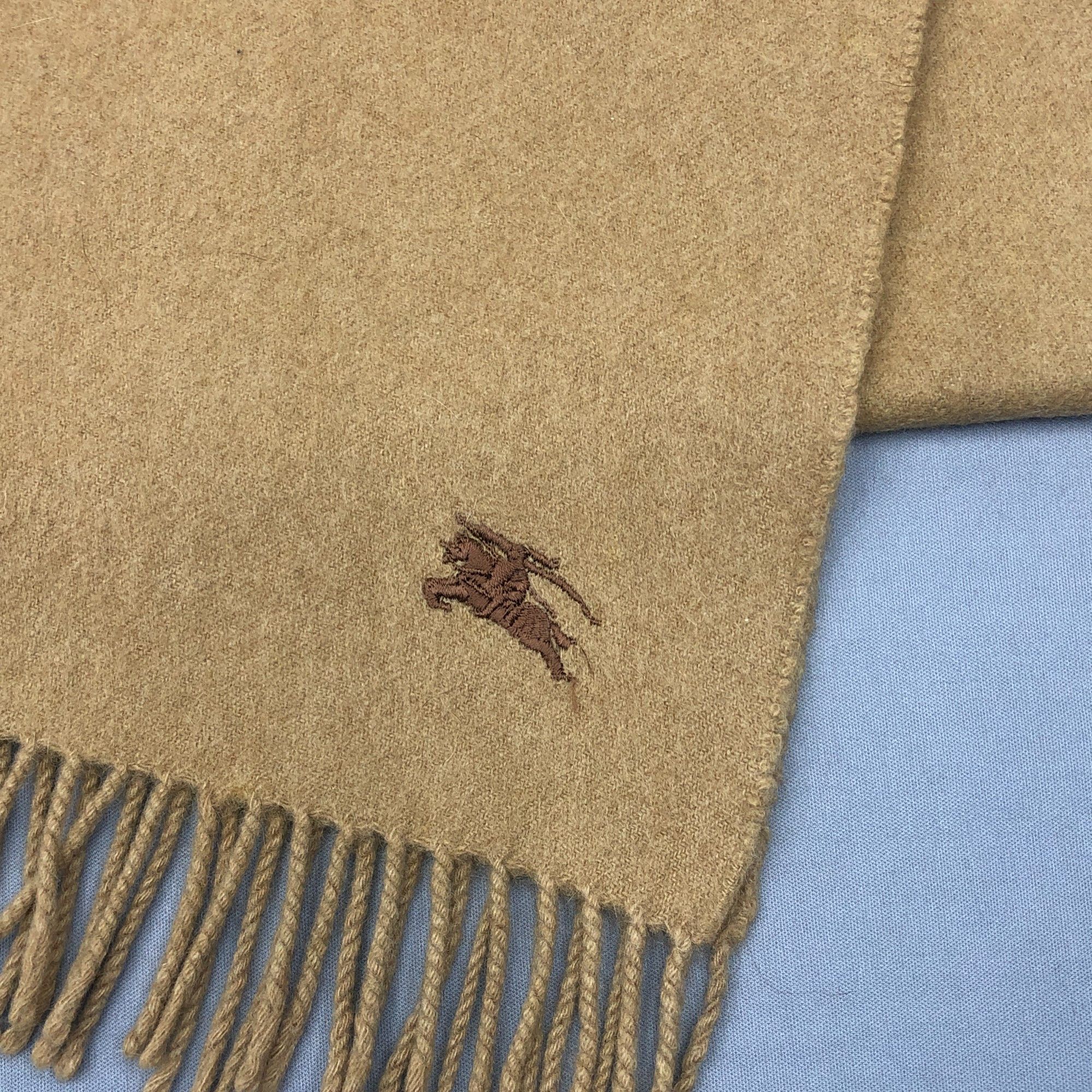 Burberry Vintage Burberry Scarf Muffler Wool Cashmere Check Scarves Size ONE SIZE - 4 Thumbnail