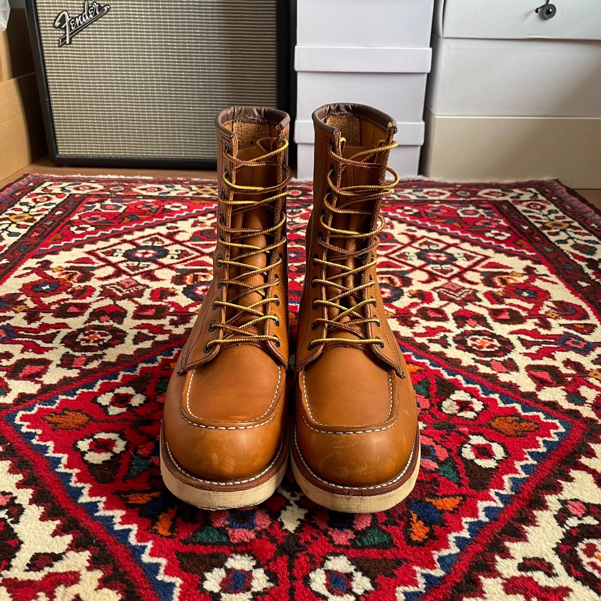 Red Wing 877 8.5D Vintage Stamp Mint Condition Work Boots