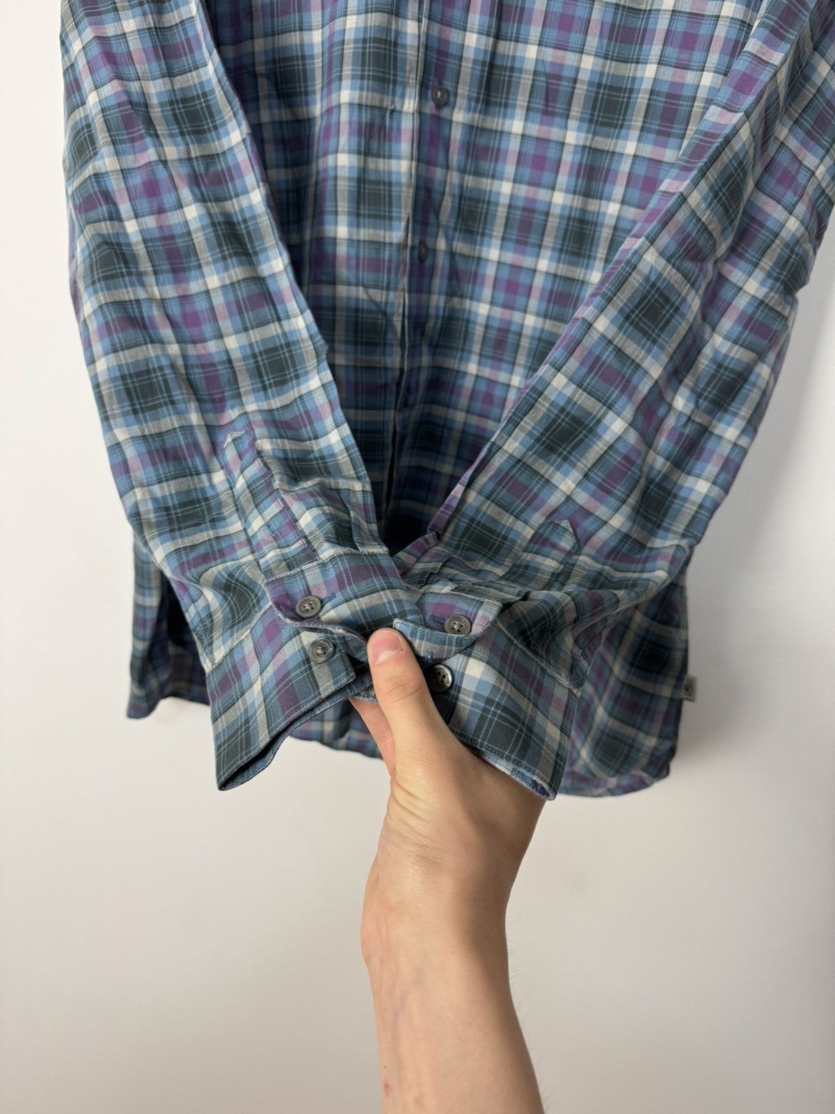 John Varvatos Vintage John Varvatos USA long sleeve check shirt luxury Size US XL / EU 56 / 4 - 8 Thumbnail
