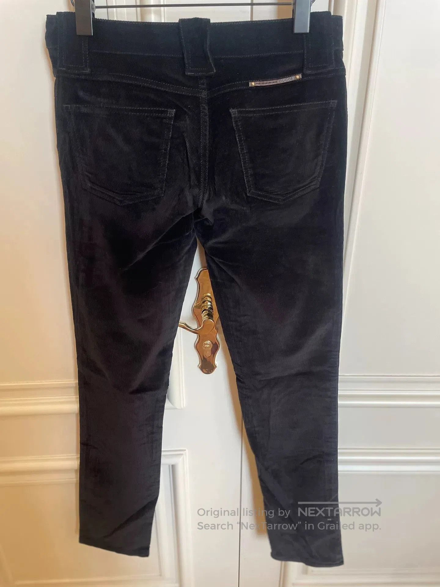 Gucci Gucci Black Corduroy Women's Pants. Size 39" - 2 Thumbnail