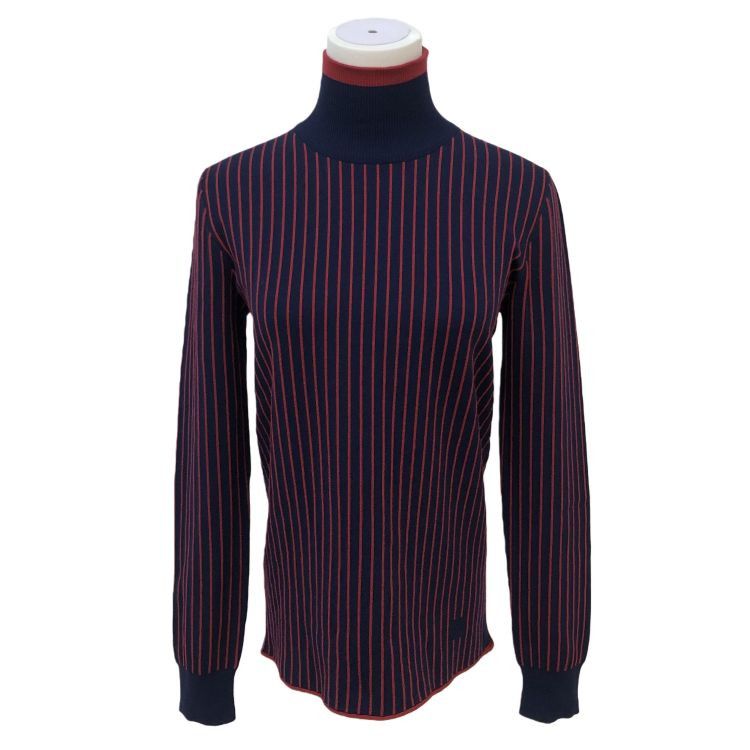 Louis Vuitton Louis Vuitton Striped Turtleneck Sweater Size M Size US M / EU 48-50 / 2 - 1 Thumbnail