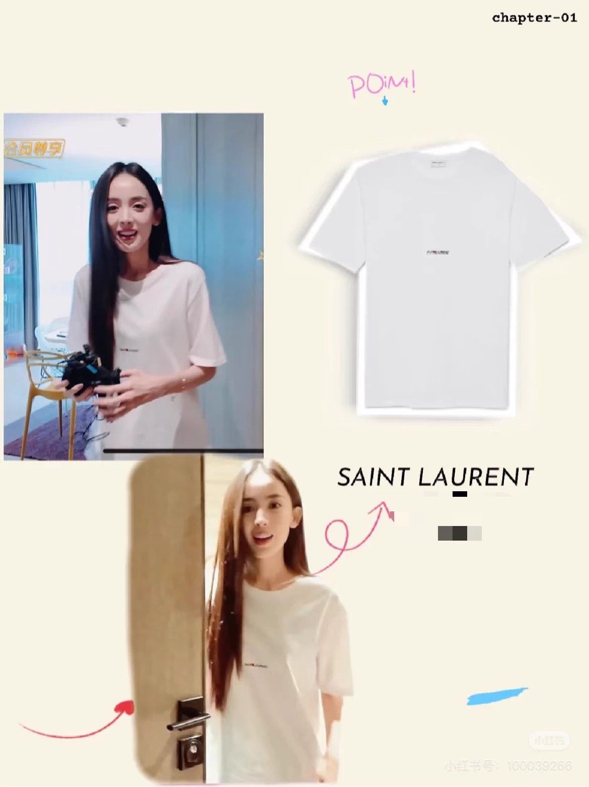 Saint Laurent Paris Saint Laurent Paris Men's White Cotton Logo T-Shirt XL Size US XL / EU 56 / 4 - 5 Thumbnail