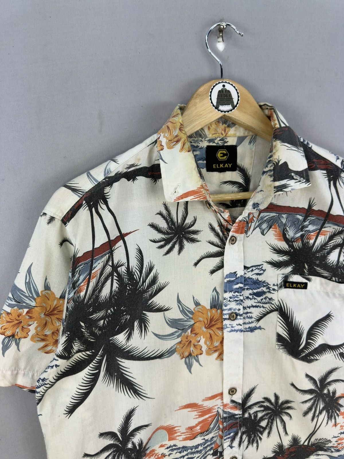 Japanese Brand Elkay Fullprint Hawaii Shirt Size US M / EU 48-50 / 2 - 2 Thumbnail