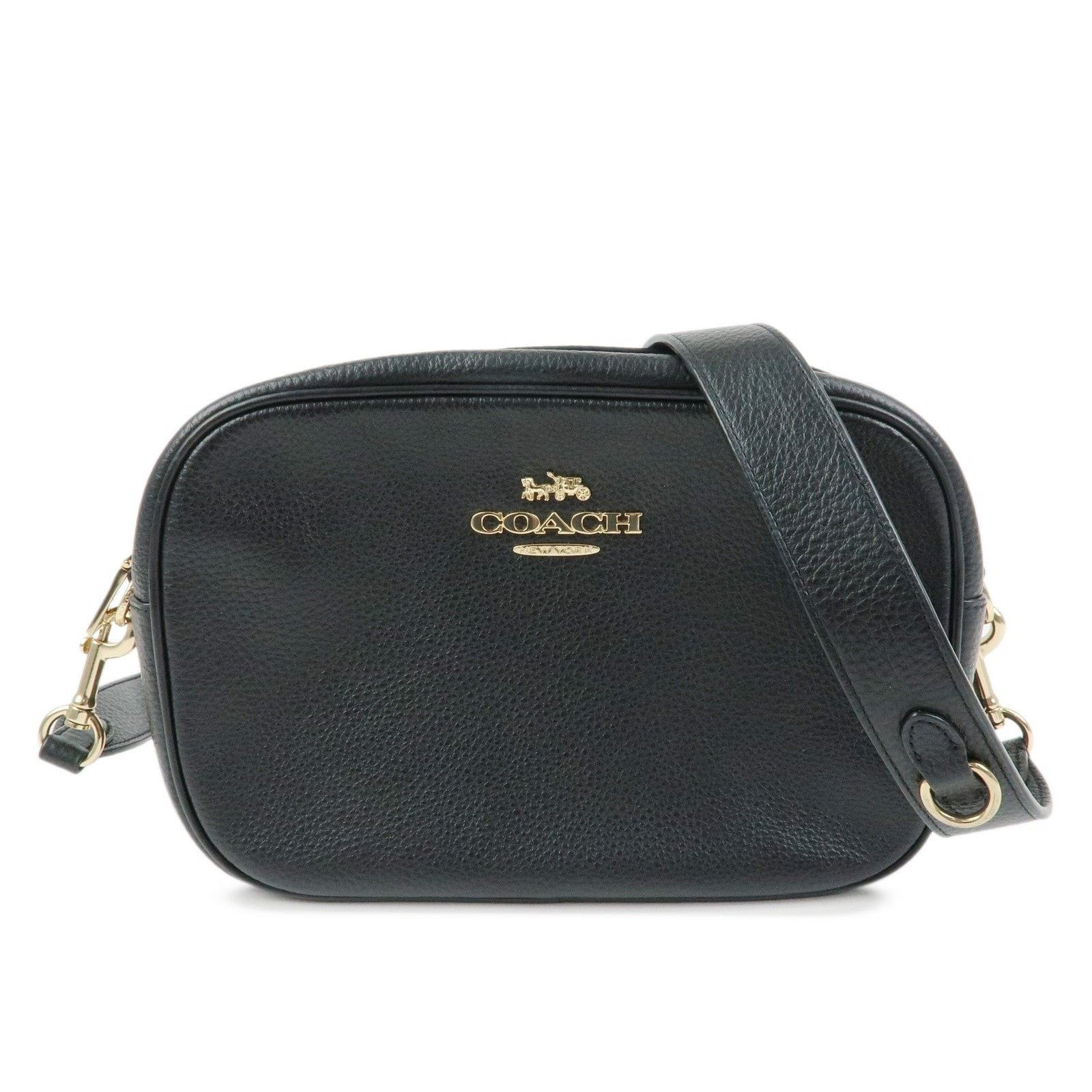 Coach Coach Camera Bag Leather Crossbody Black Size ONE SIZE - 1 Thumbnail