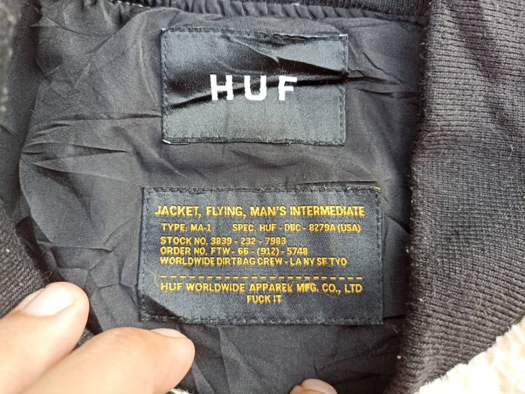 Huf HUF Sherpa Fleece Bomber jacket (TYPE MA-1) Size US M / EU 48-50 / 2 - 13 Thumbnail