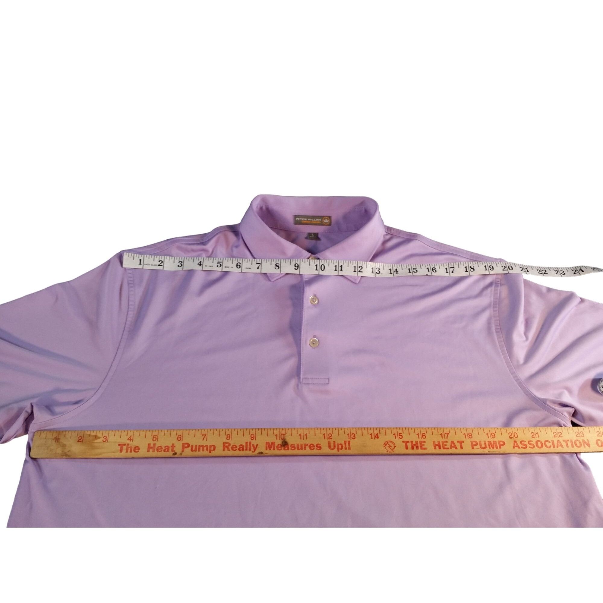 Peter Millar Peter Millar Summer Comfort Golf Polo Men Sz L Purple Casual Size US L / EU 52-54 / 3 - 6 Thumbnail