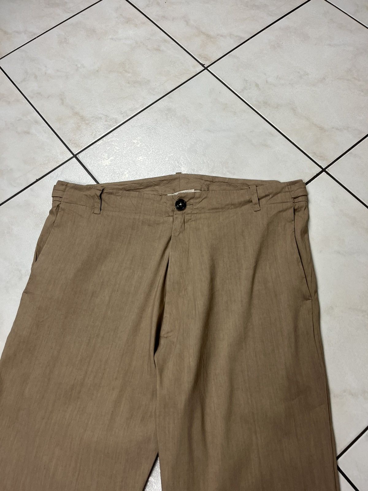 Damir Doma × Designer Damir Doma linen drop crotch pants asymmetric Size US 34 / EU 50 - 3 Thumbnail