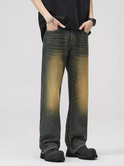 Japanese Brand × Jean American style washed wide leg flared baggy jeans Size US 32 / EU 48 - 3 Thumbnail
