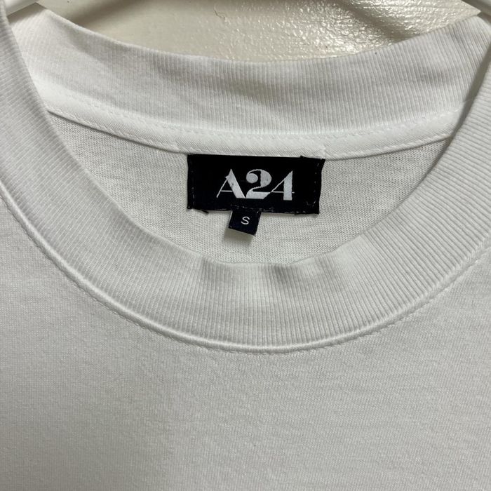 A24 A24 White Googly Eye Puff Print Logo Tee | Grailed