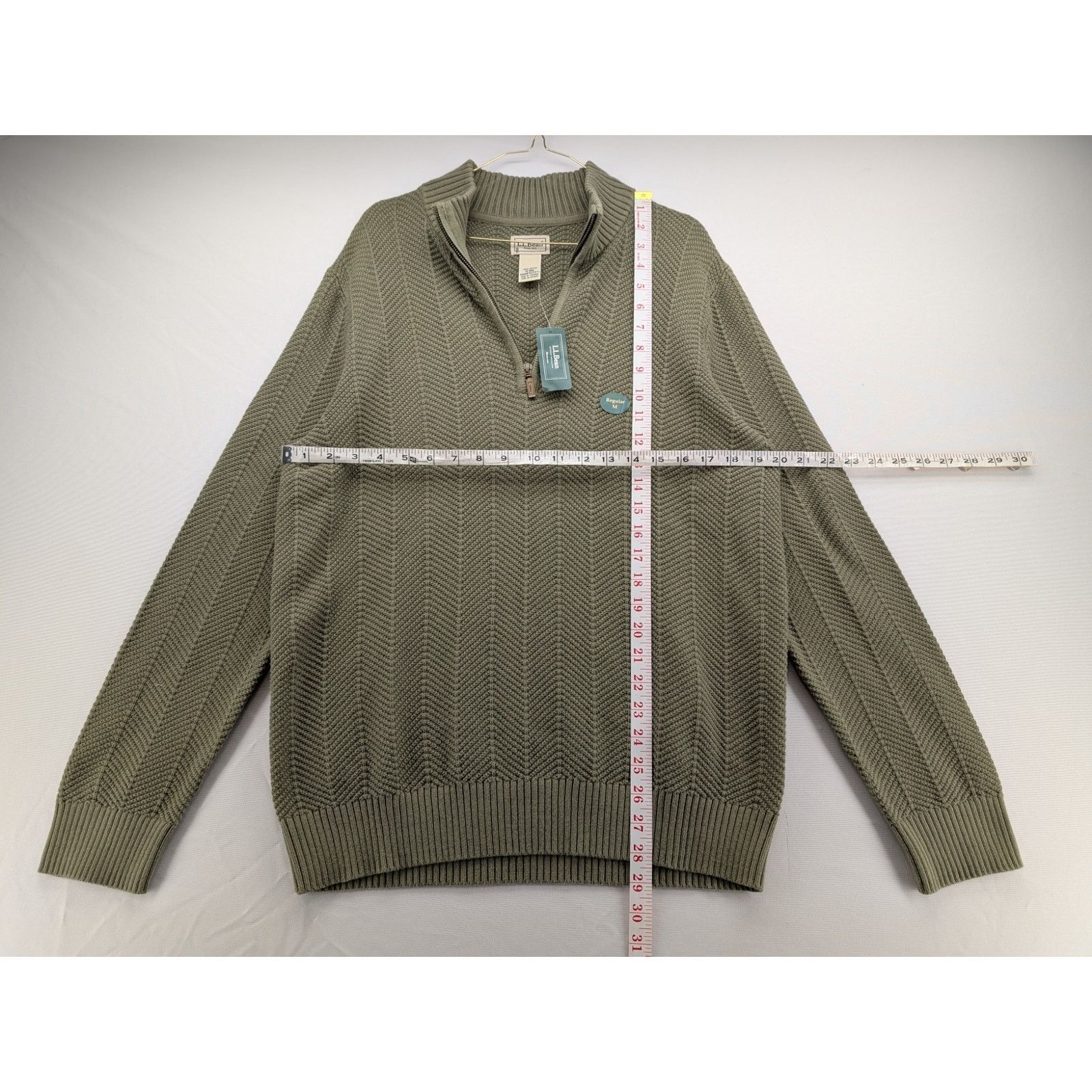 L.L. Bean NWT L.L.Bean Men's Sunwashed Textured Cotton Sweaterl.l. Size US M / EU 48-50 / 2 - 6 Thumbnail