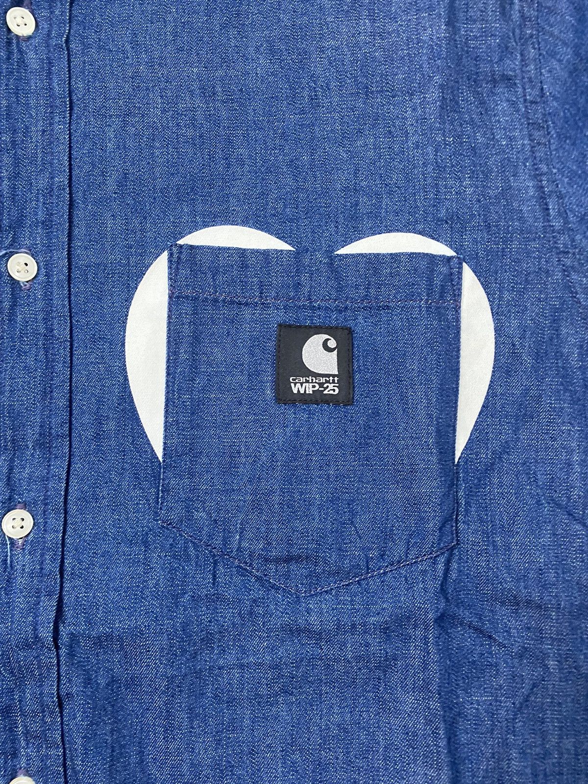 Carhartt Wip Carhartt Wip 25th Anniversary Shirt Size XL Blue Denim Print Size US XL / EU 56 / 4 - 3 Thumbnail