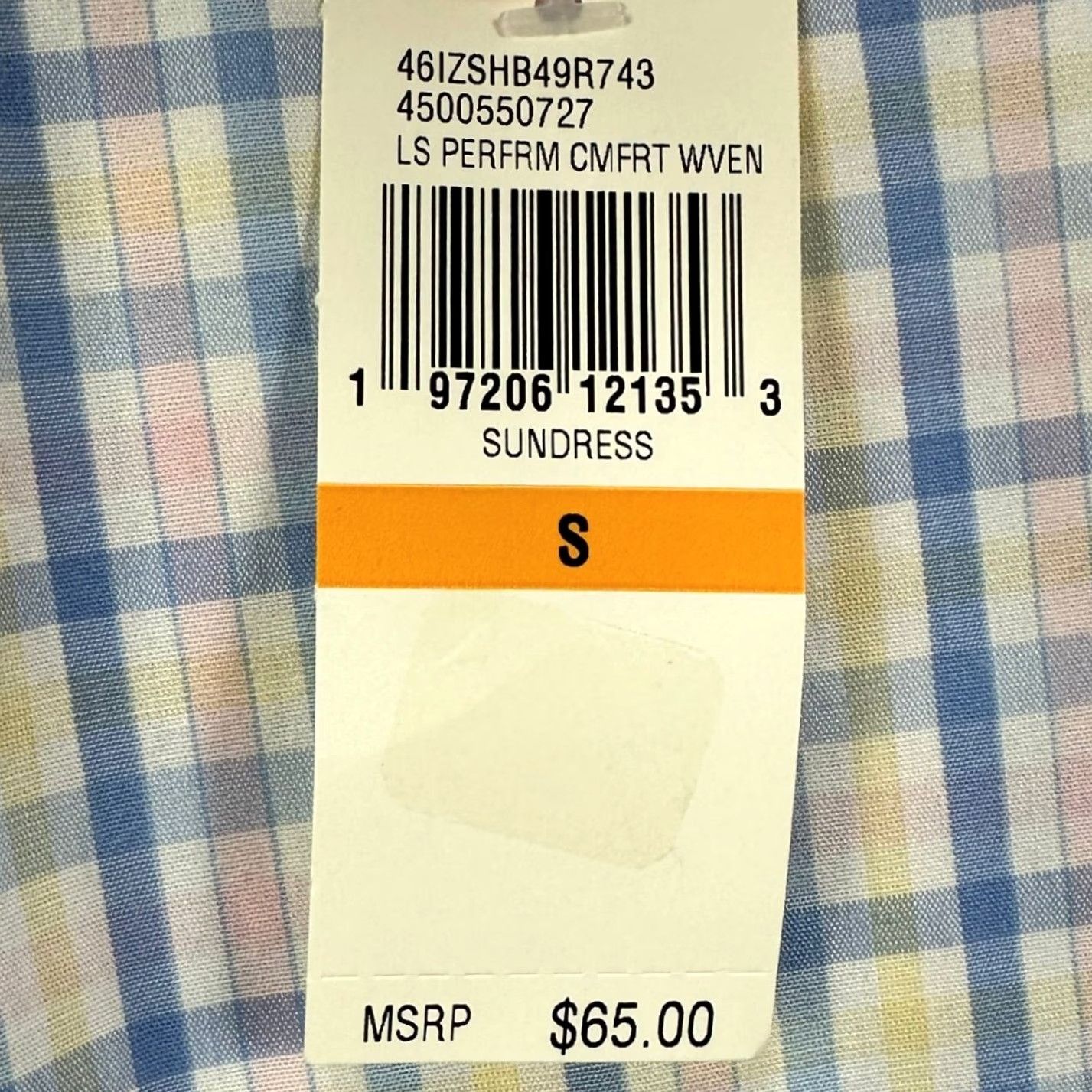 Izod Izod Men's Button-Down Shirt Small Multicolor Check Performance Woven Pocket NEW Size US S / EU 44-46 / 1 - 2 Thumbnail