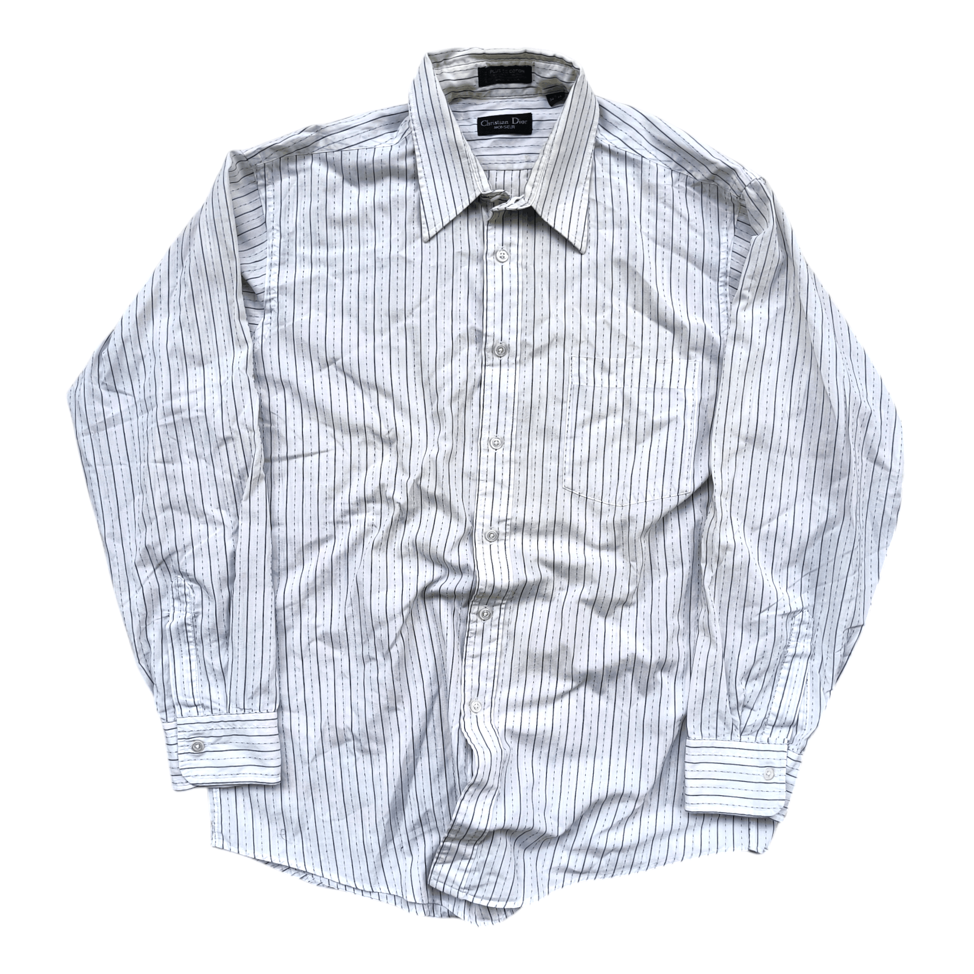 Christian Dior Monsieur Vintage Christian Dior Hickory Shirts Size US L / EU 52-54 / 3 - 1 Thumbnail
