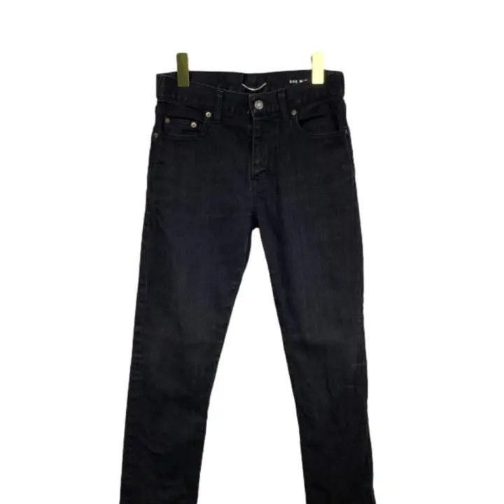 Saint Laurent Paris Saint Laurent Black Straight-Leg Denim Pants-2507 Size US 29 - 7 Thumbnail
