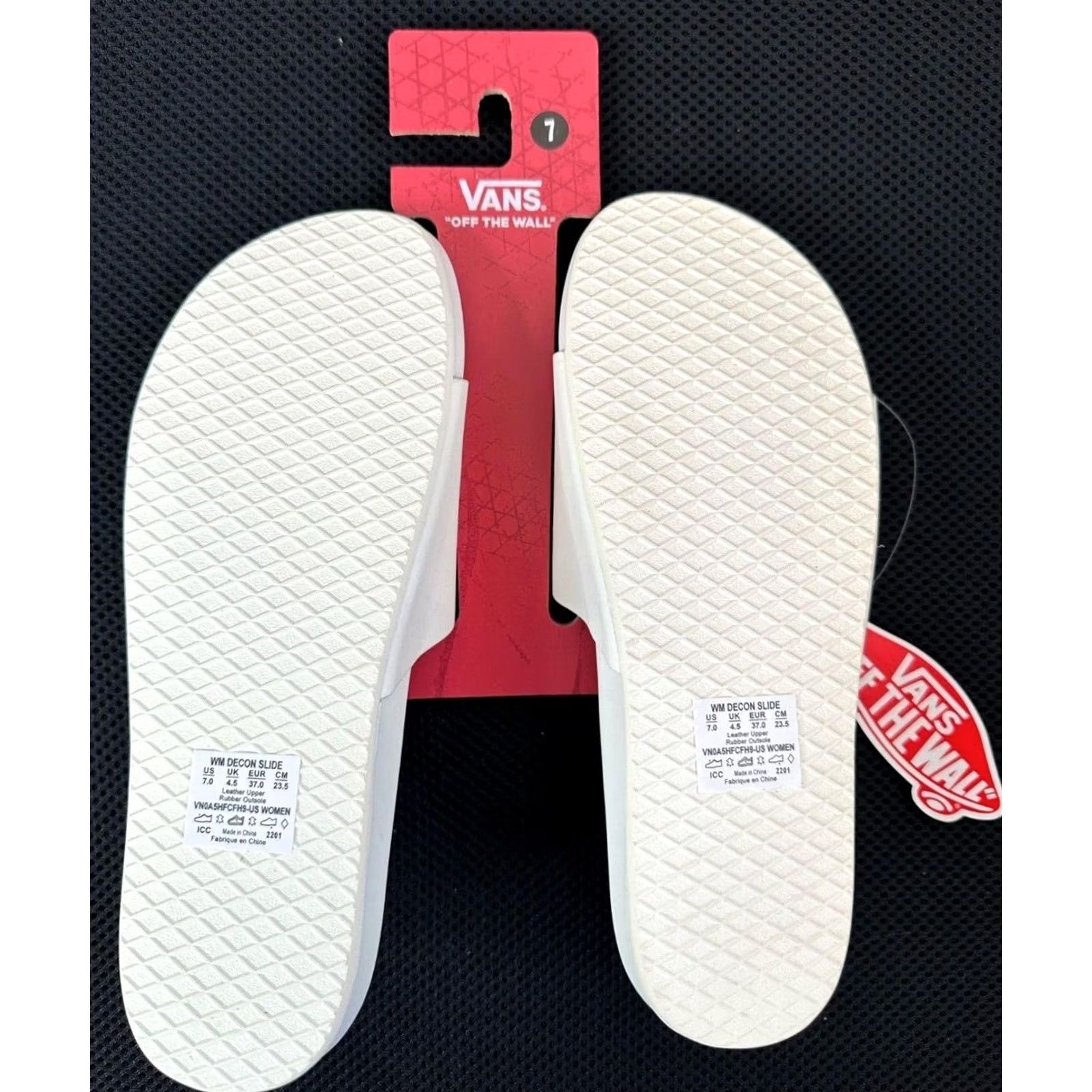 Vans VANS Decon Leather Slide Sandal Marshmallow White Womens US 11 New Size US 11 / IT 41 - 4 Thumbnail