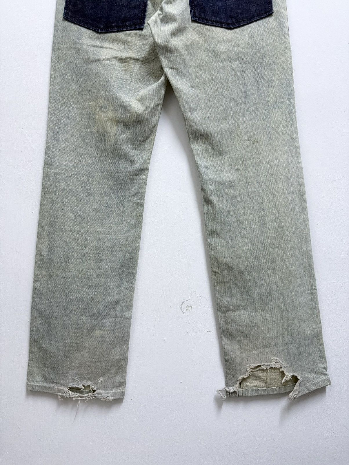 Number (N)ine 2000’s Number (N)ine Multi Pocket Distress Denim Jeans Size US 30 / EU 46 - 6 Thumbnail