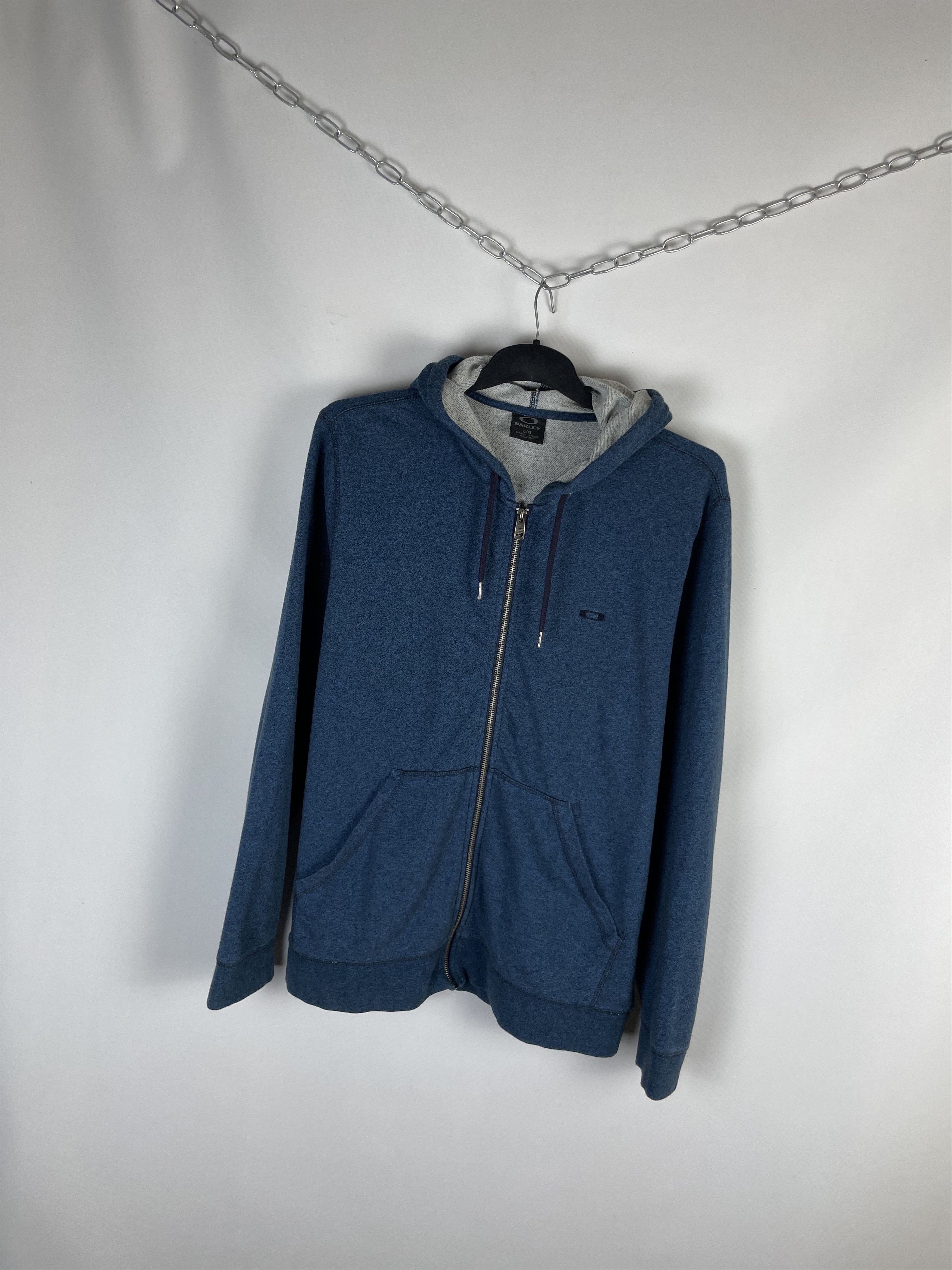 Oakley Vintage 90s Oakley Zip Up Hoodie Size US L / EU 52-54 / 3 - 2 Thumbnail