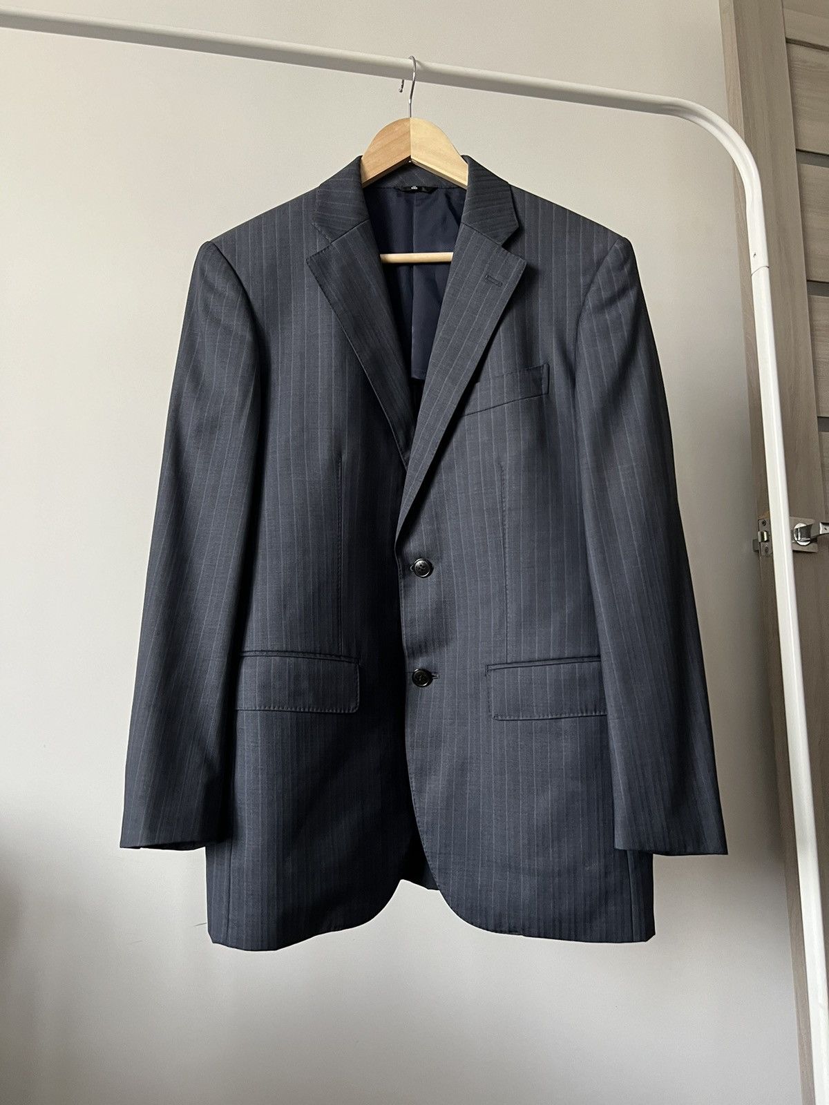 Lanvin Lanvin Striped Blazer Jacket Large Japan Size US L / EU 52-54 / 3 - 3 Thumbnail