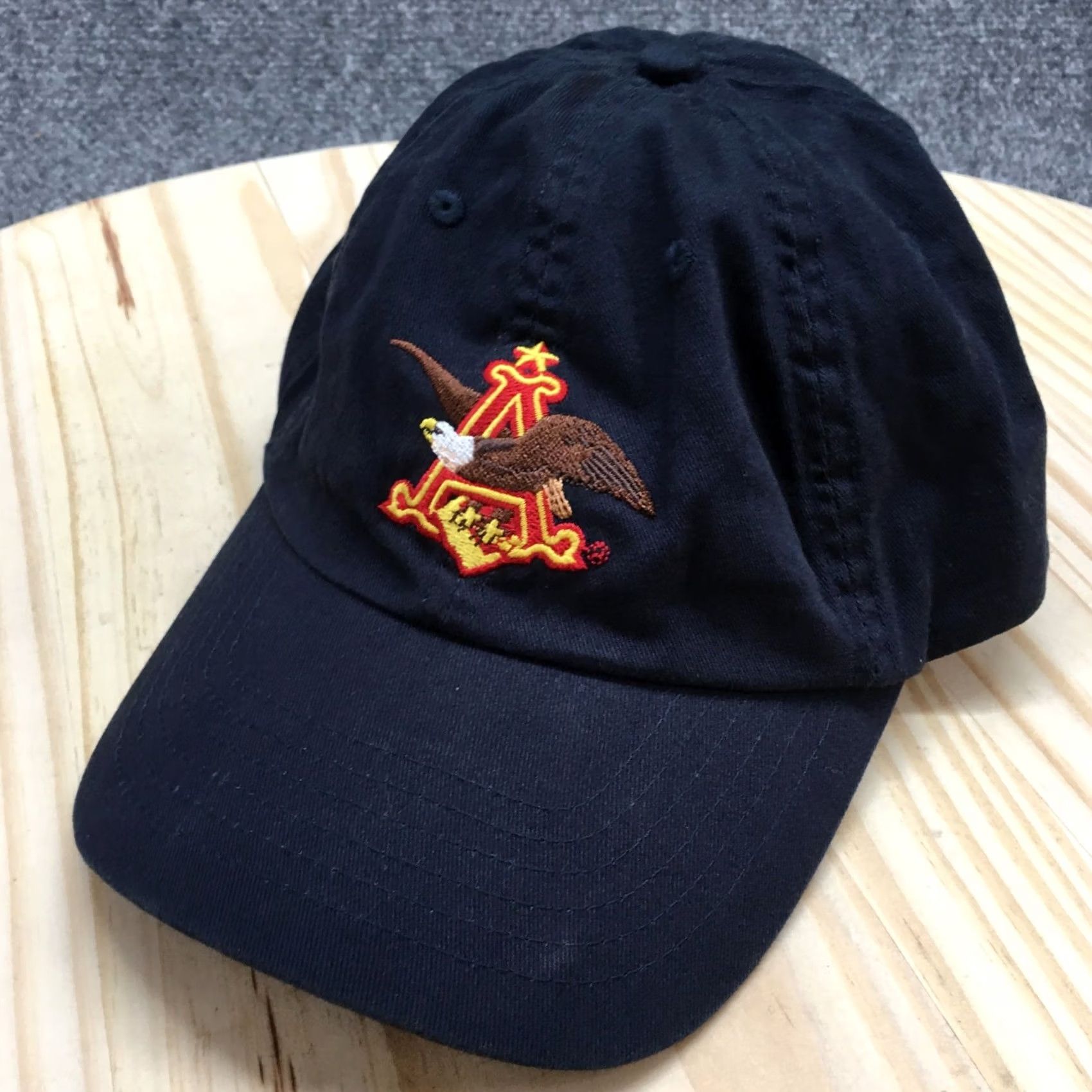 Vintage Anheuser-Busch St. Louis Brewery Baseball Hat Unisex Blue OS Embroidered Logo Size ONE SIZE - 2 Thumbnail