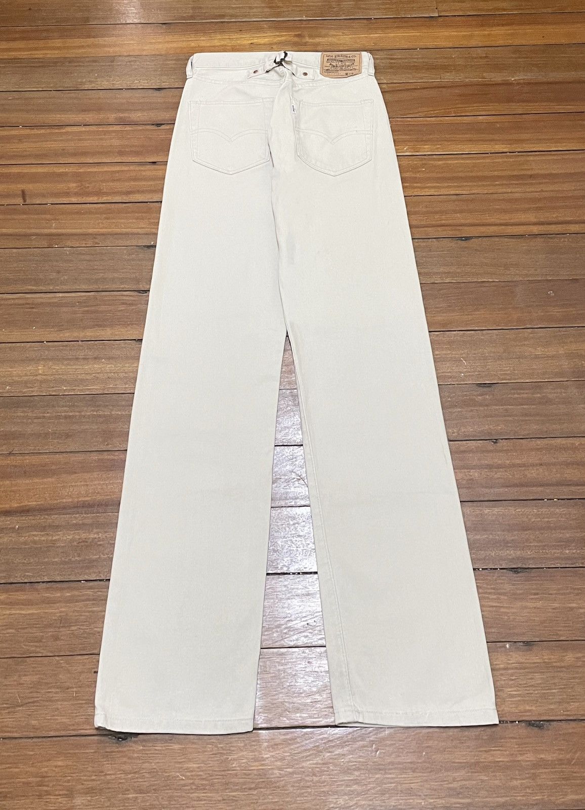 Levi's × Vintage Rare Design Vintage Levis 701 Big E Buckle Back Pants 1990s Size US 29 - 2 Thumbnail