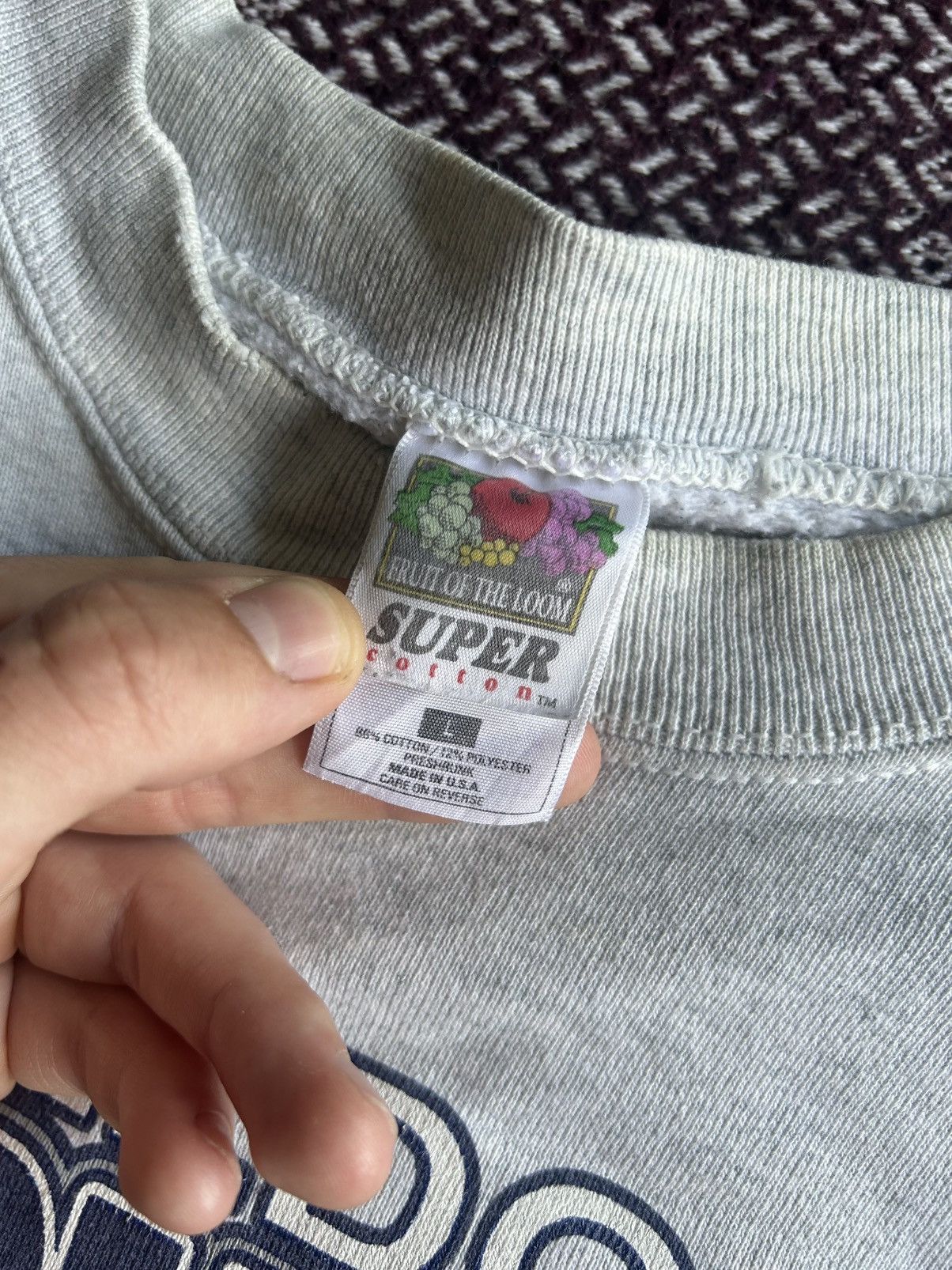 Fruit Of The Loom × Vintage Vintage Crewneck Heavy Sweatshirt FOTL Made In USA Size L-XL Size US L / EU 52-54 / 3 - 10 Thumbnail