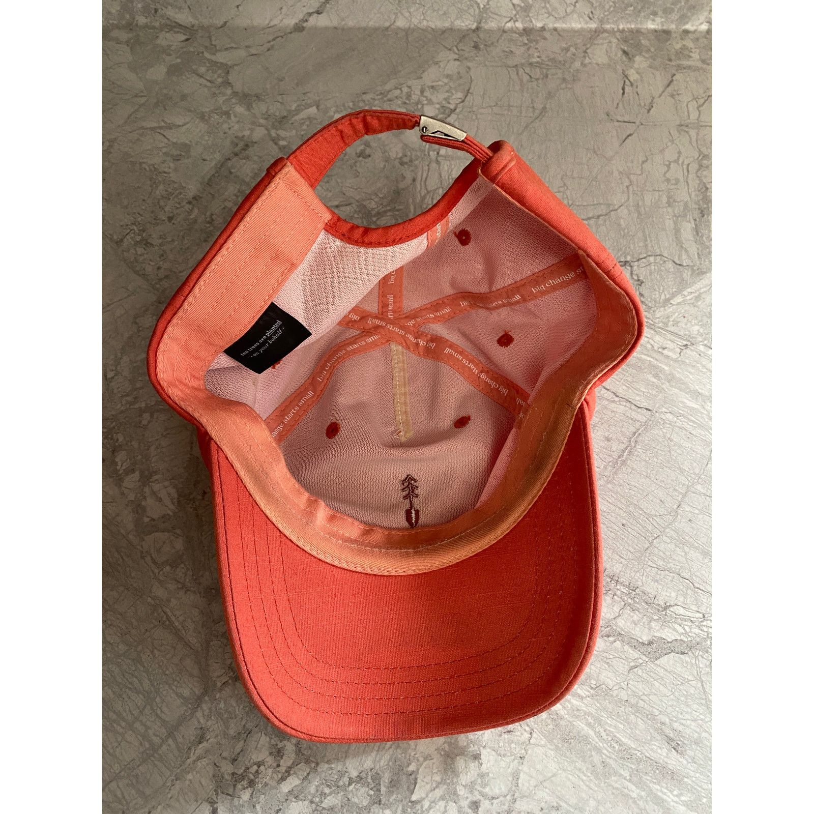 tentree 10Tree Salmon Colored Strapback Adjustable Hat Size ONE SIZE - 6 Thumbnail