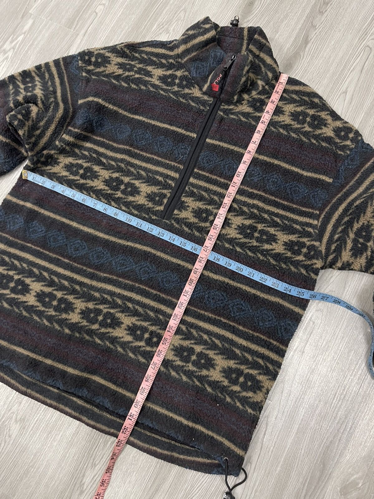 Jack Wolfskin Vintage Jack Wolfskins half zipper fleece printed pullover Size US L / EU 52-54 / 3 - 9 Thumbnail