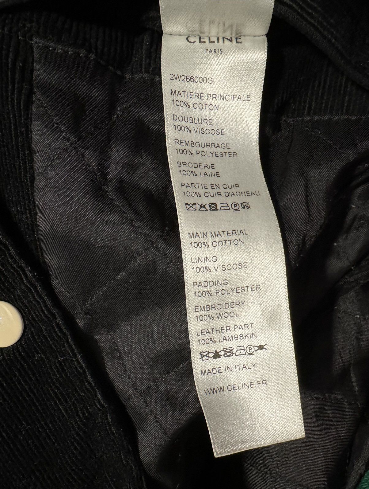 Celine Celine Corduroy Logo Varsity Jacket Size US M / EU 48-50 / 2 - 6 Thumbnail